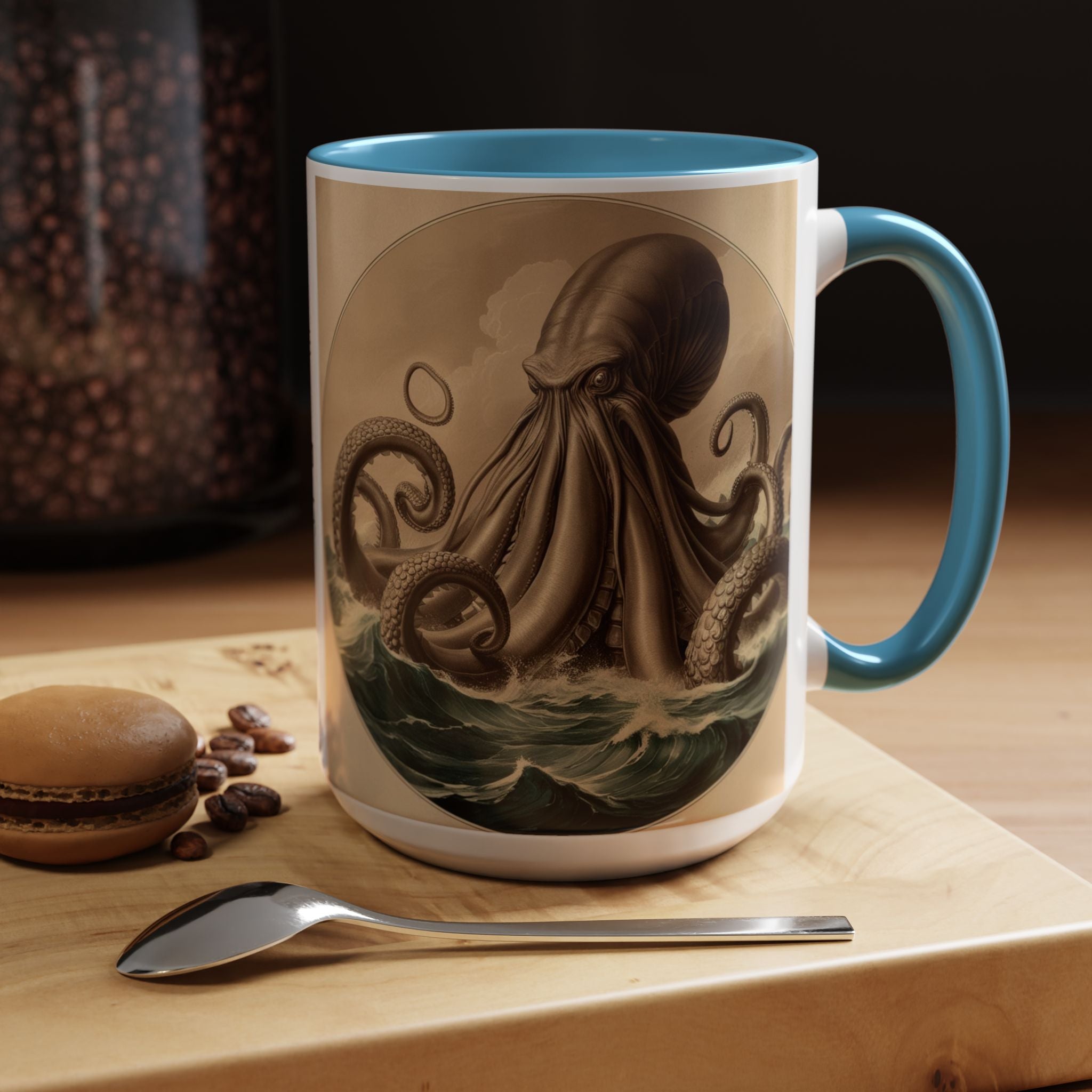 Kraken Coffee Cup: Giant Squid Coffee Mug, Mugs for Men, Mythical Creature
