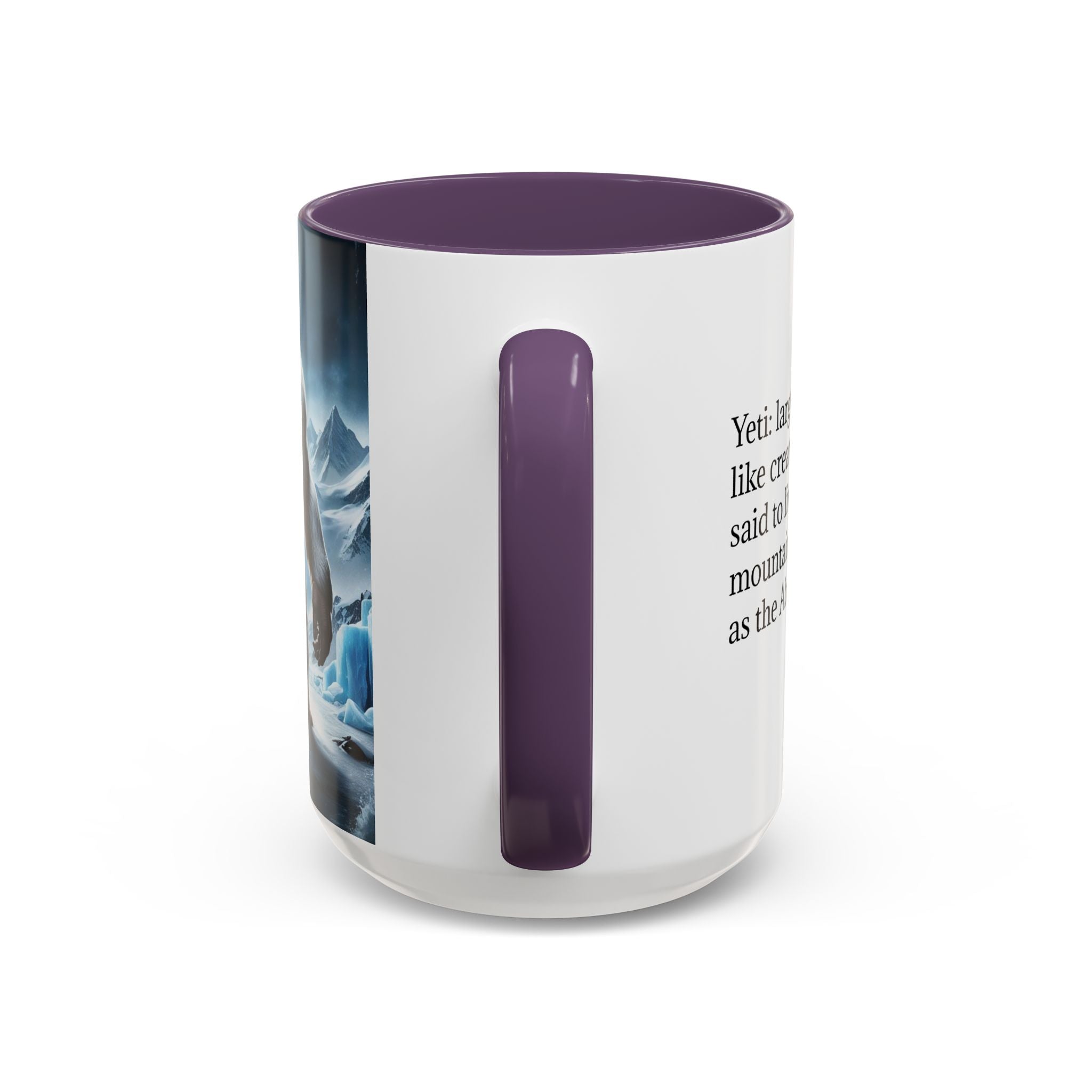 Yeti Coffee Mug: Abominable Snowman, Sasquatch Camping Gift, Himalayan Mountain Cryptid