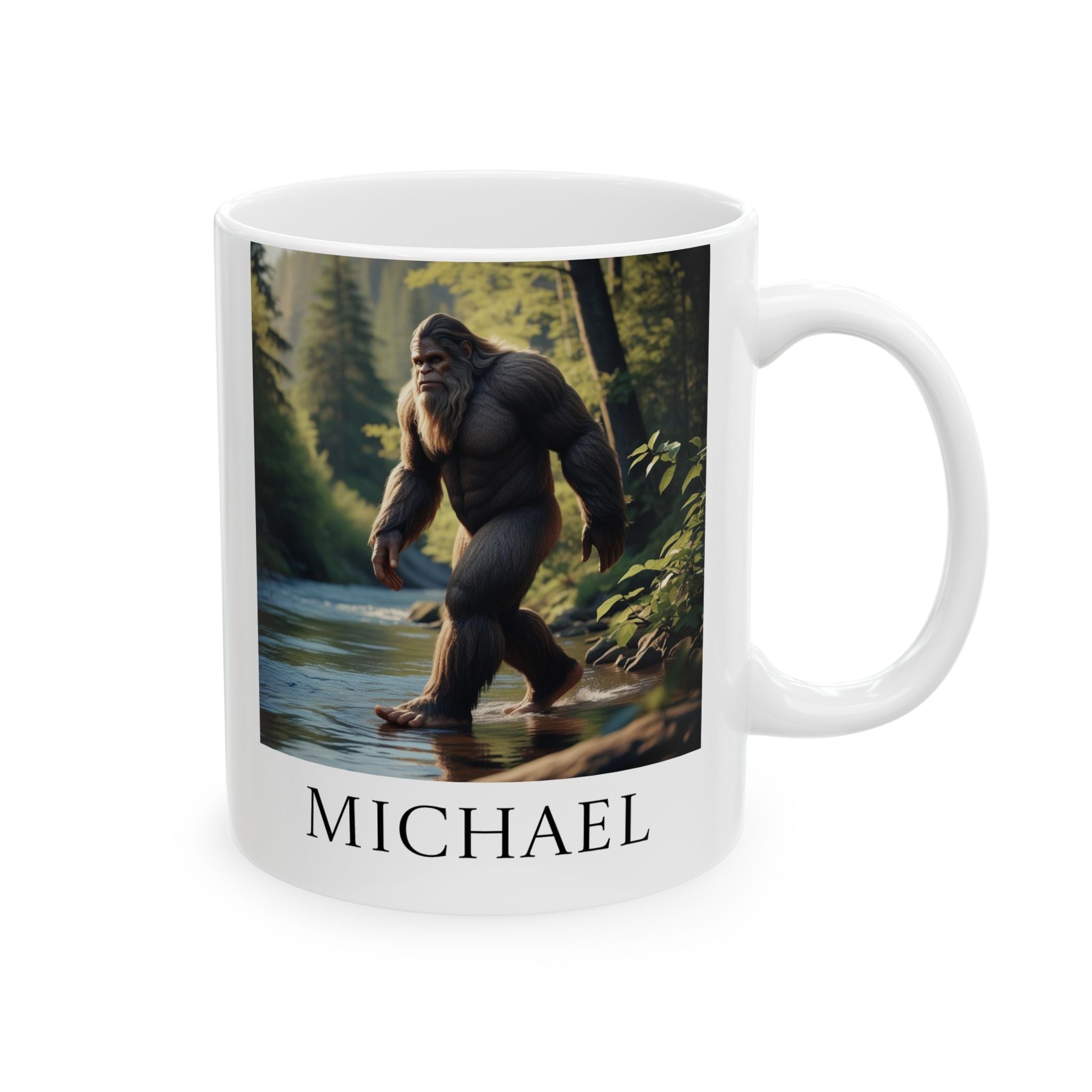 Customizable Bigfoot Coffee Mug: Sasquatch, Mythical Creature, Pacific Northwest Cryptid