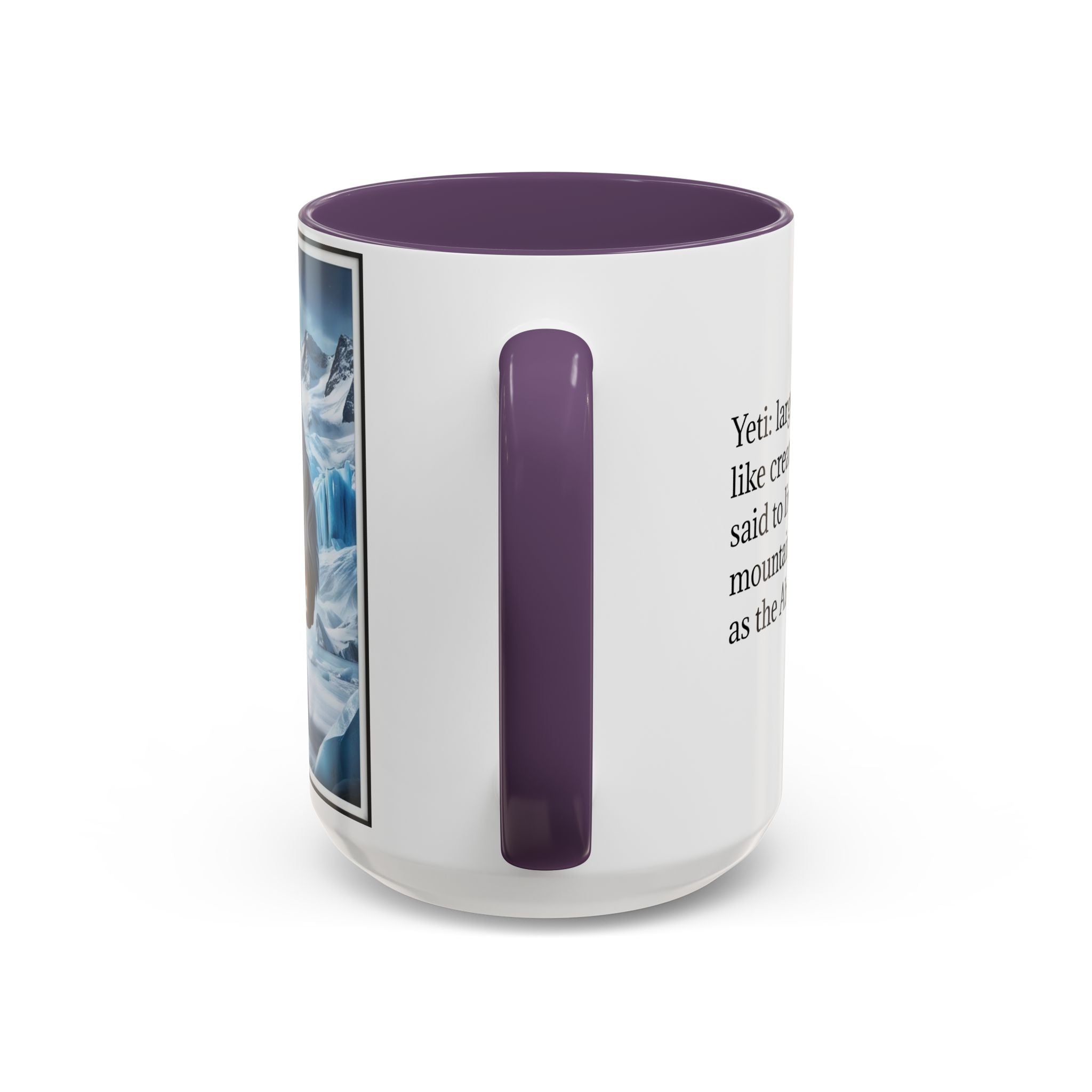 Yeti Coffee Mug: Abominable Snowman, Himalayan Mountain Cryptid, Bigfoot Camping Gift