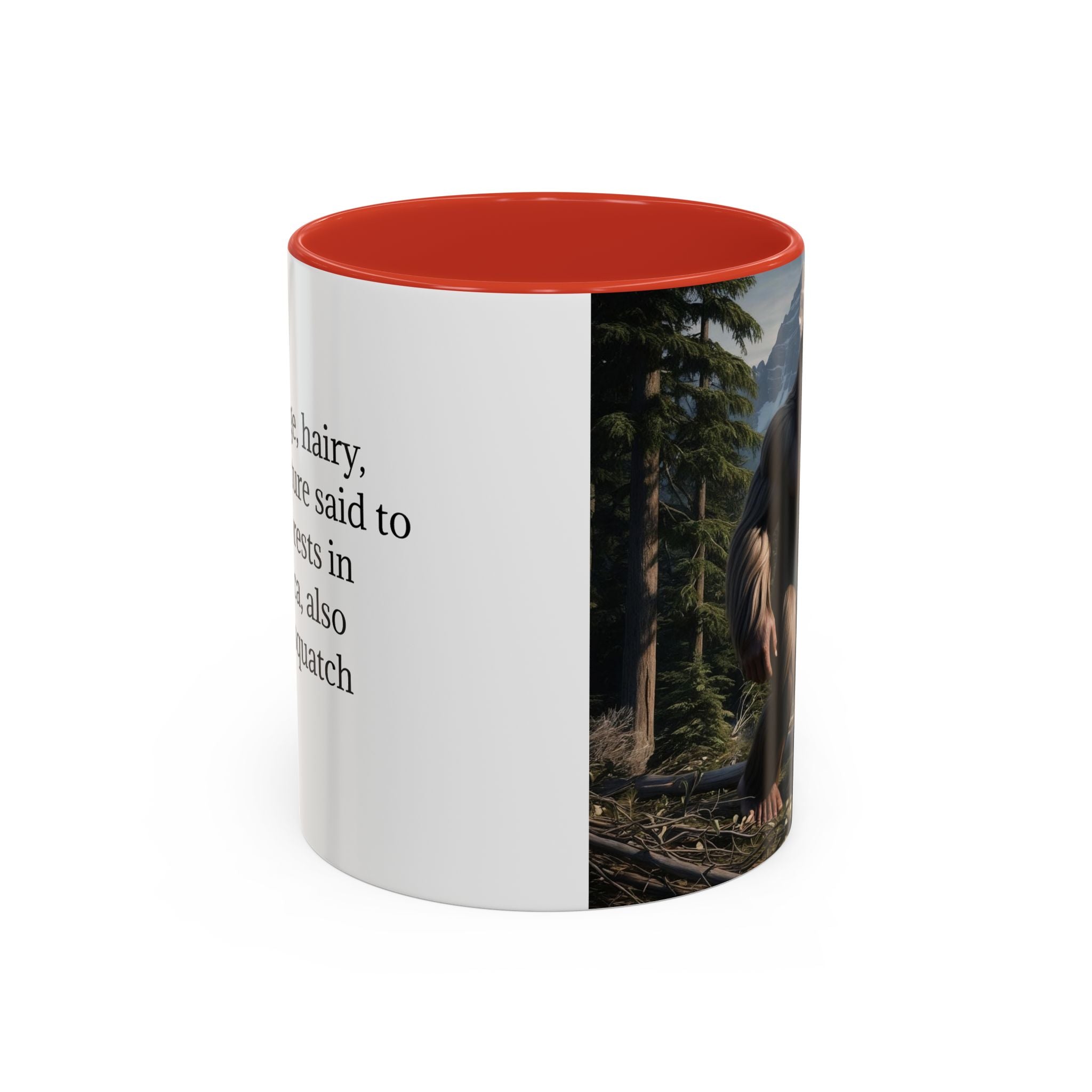 Bigfoot Mug: Sasquatch Coffee Cup, Mythical Creature, Camping Mugs for Men, Cryptozoology