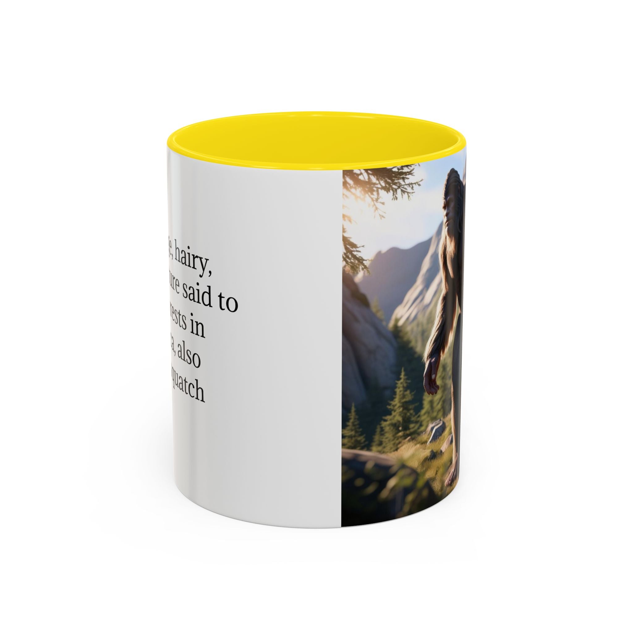 Bigfoot Coffee Cup: Sasquatch Coffee Mug, Pacific Northwest Cryptid, Mythical Creature