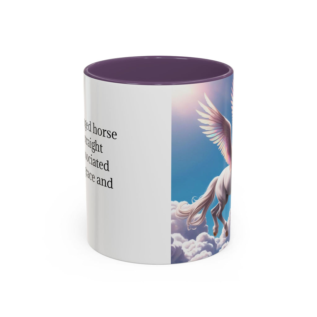 Unicorn Coffee Cup: Fantasy Alicorn Mug, Legendary Creature, Enchanted Gift (Purple)