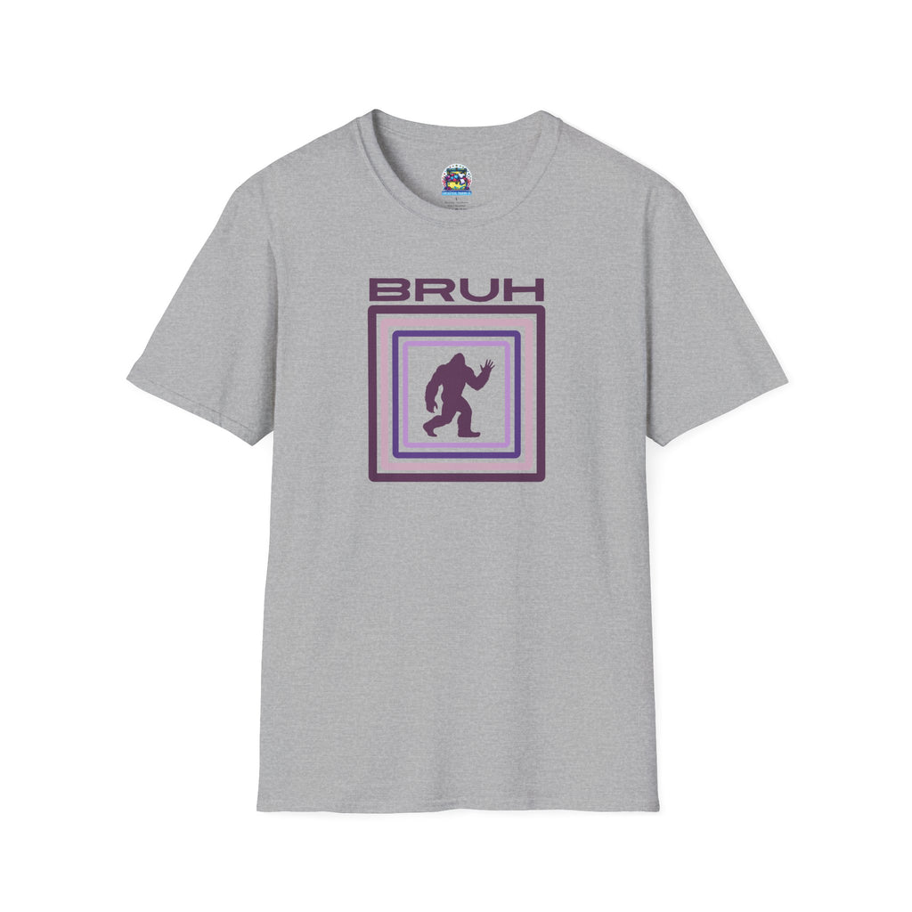 Bigfoot Shirt: Sasquatch Graphic Tee, Bruh, Mythical Creature, Soft Cotton T-Shirt