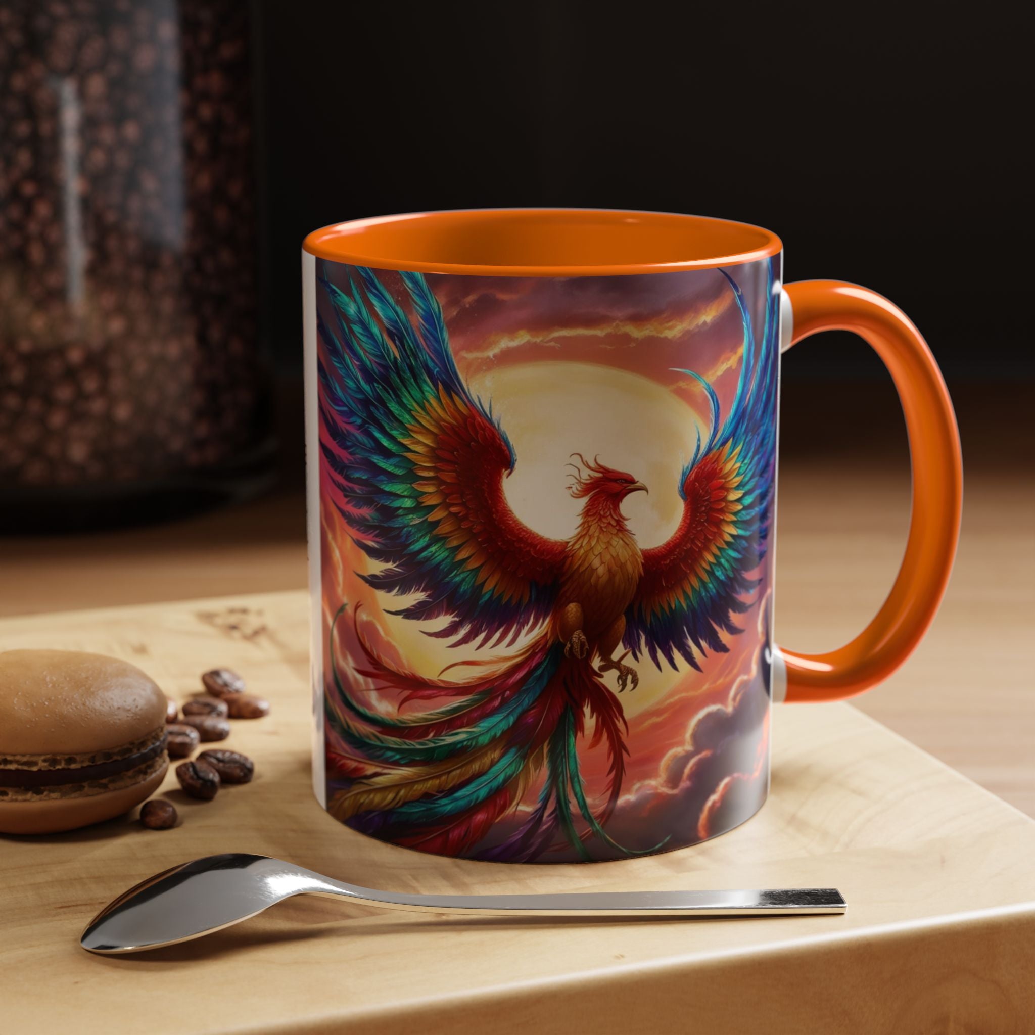 Phoenix Bird Coffee Cup: Mythical Creature, Firebird Coffee Mug, Rise from the Ashes