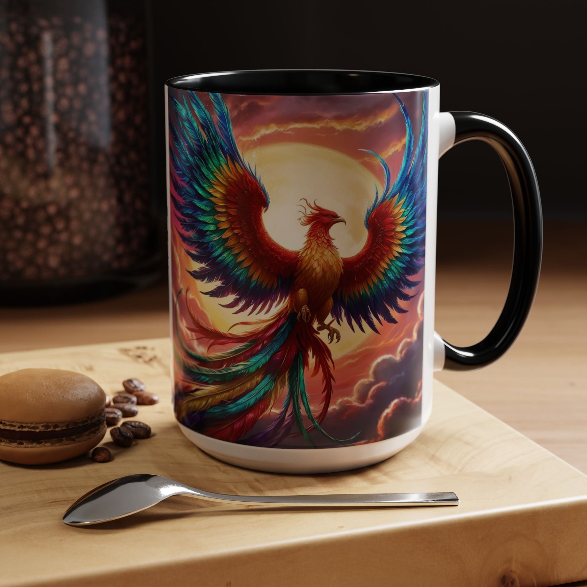 Phoenix Bird Coffee Cup: Mythical Creature, Firebird Coffee Mug, Rise from the Ashes