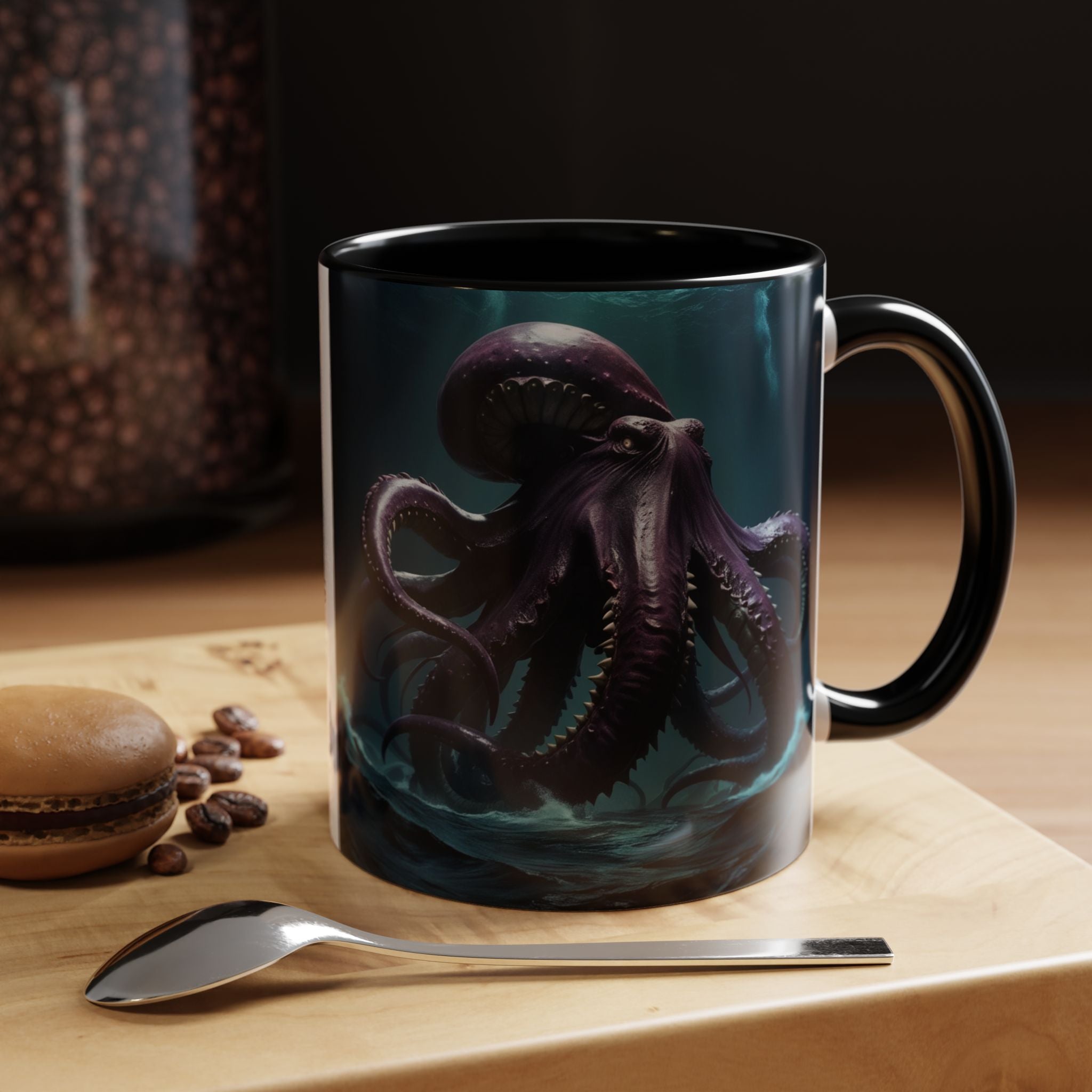 Kraken Coffee Cup: Giant Squid Coffee Mug, Mythical Creature, Octopus Gift