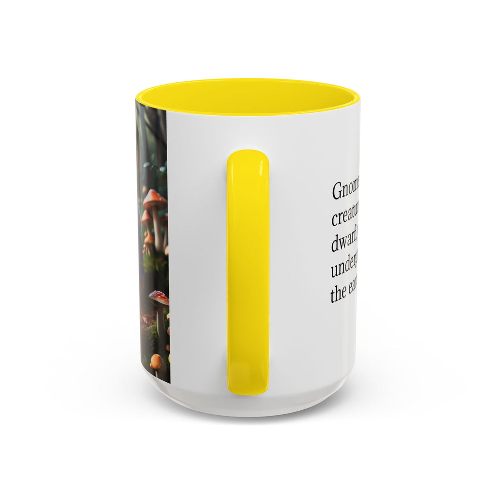 Gnome Coffee Mug: Nordic Folklore Gift, Scandinavian Nisse, Enchanted Mushroom Garden