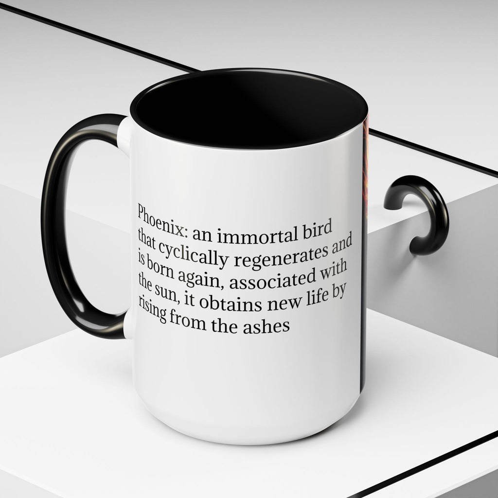 Phoenix Coffee Mug: Mythical Firebird Ceramic Cup, Fantasy Mug, Legendary Creature