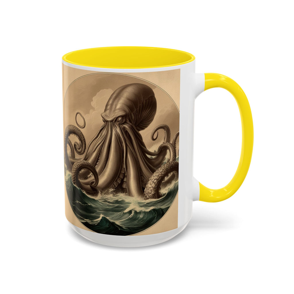 Kraken Coffee Cup: Giant Squid Coffee Mug, Mugs for Men, Mythical Creature