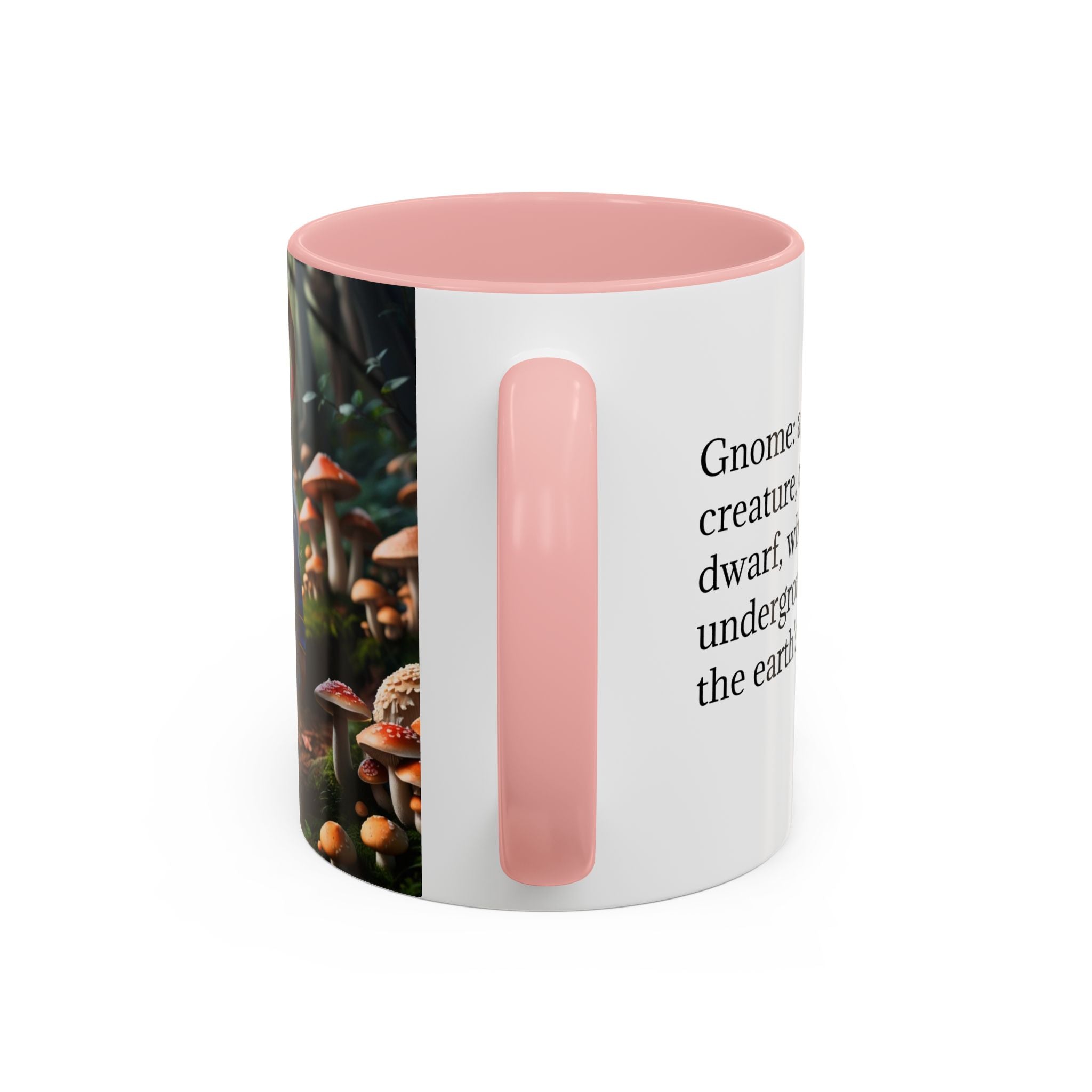 Gnome Coffee Mug: Nordic Folklore Gift, Scandinavian Nisse, Enchanted Mushroom Garden