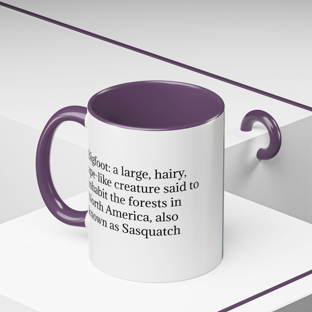 Bigfoot Coffee Mug: Sasquatch, Forest Cryptid, Mythical Creature, Camping Gift