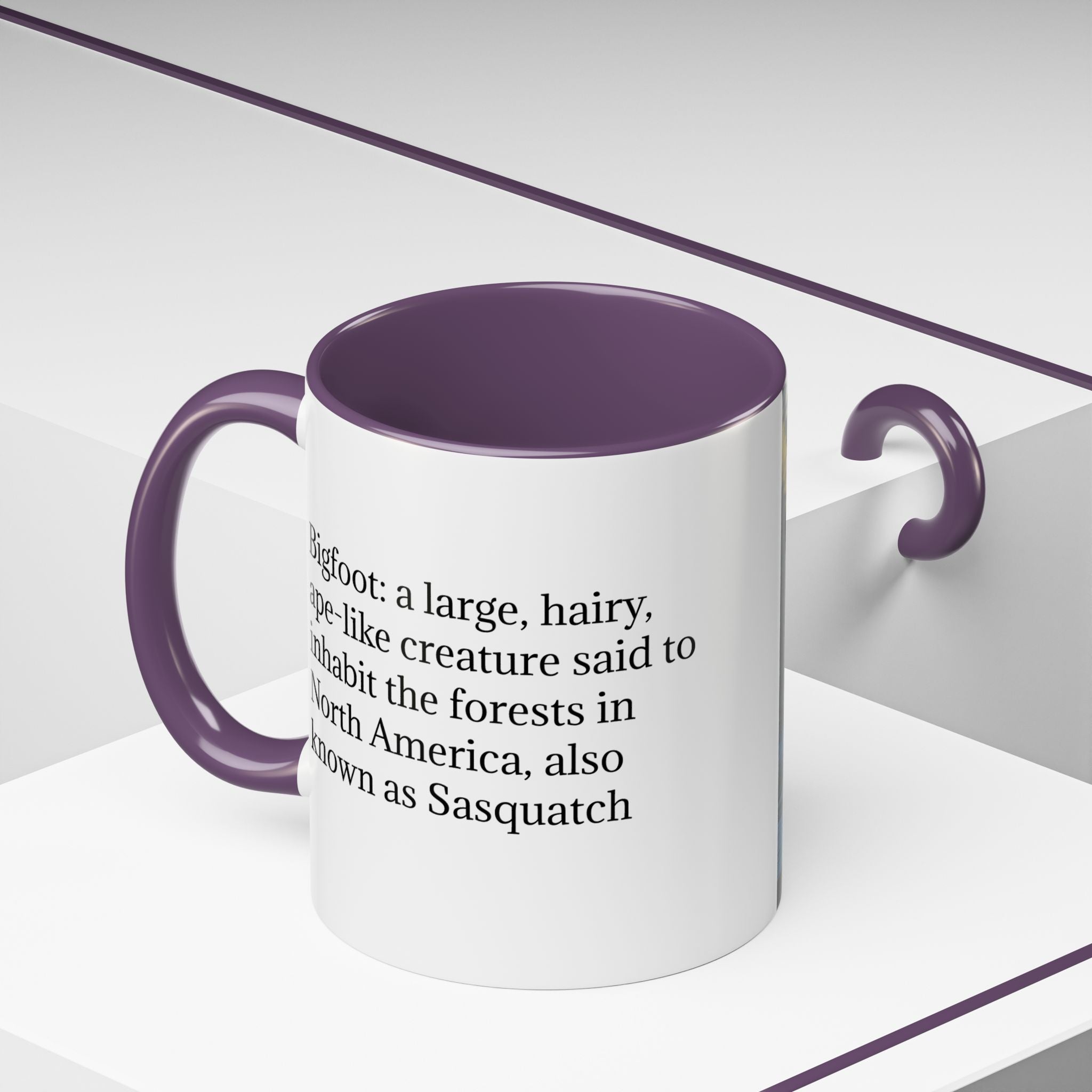 Bigfoot Coffee Mug: Sasquatch, Forest Cryptid, Mythical Creature, Camping Gift