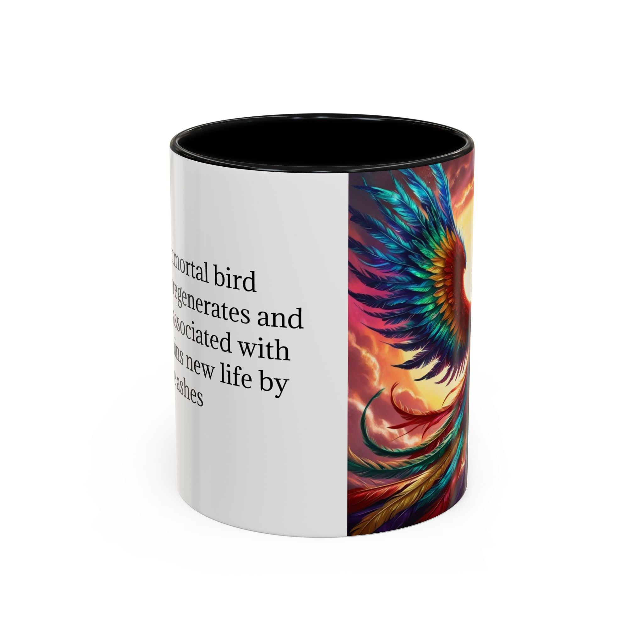 Phoenix Bird Coffee Cup: Mythical Creature, Firebird Coffee Mug, Rise from the Ashes