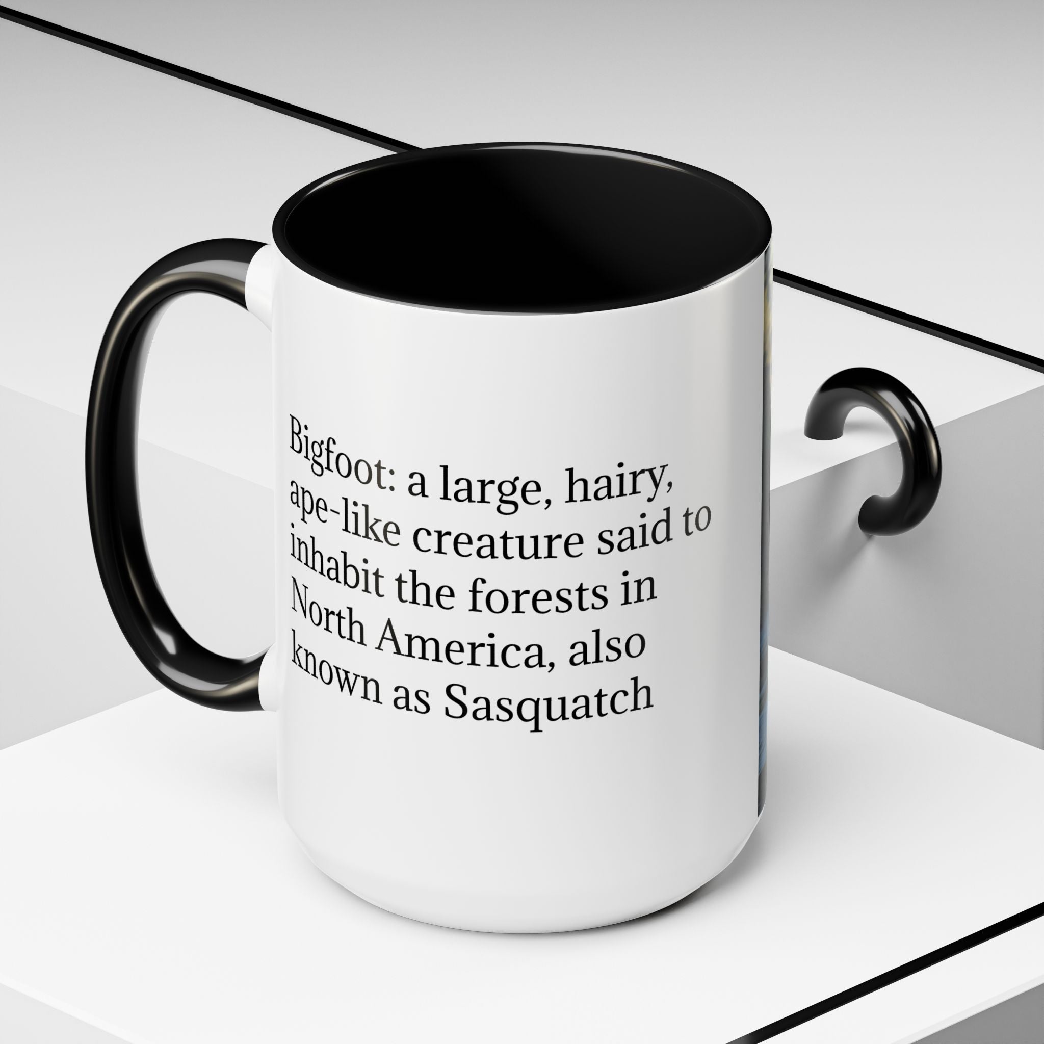 Bigfoot Coffee Mug: Sasquatch, Forest Cryptid, Mythical Creature, Camping Gift