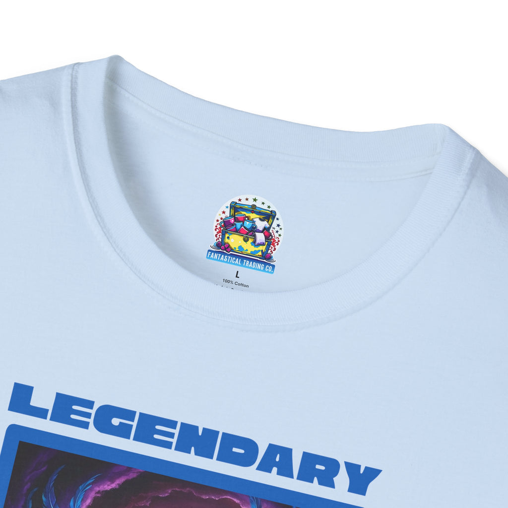 Phoenix Shirt: Rise from the Ashes, Soft Cotton T-Shirt, Legendary Graphic Tee (Blue)