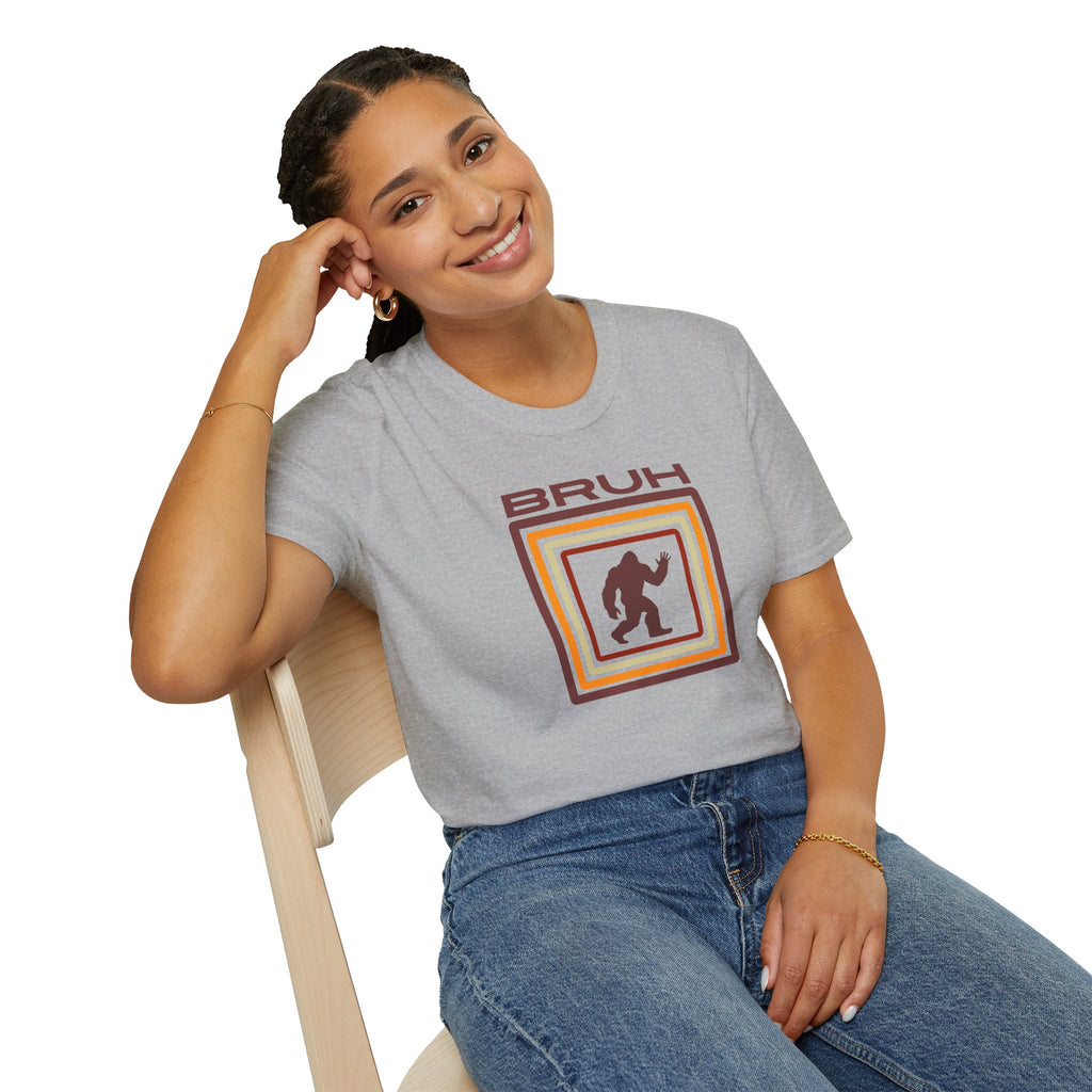 Bigfoot Shirt: Sasquatch Graphic Tee, Bruh, Soft Cotton T-shirt, Legendary Creature