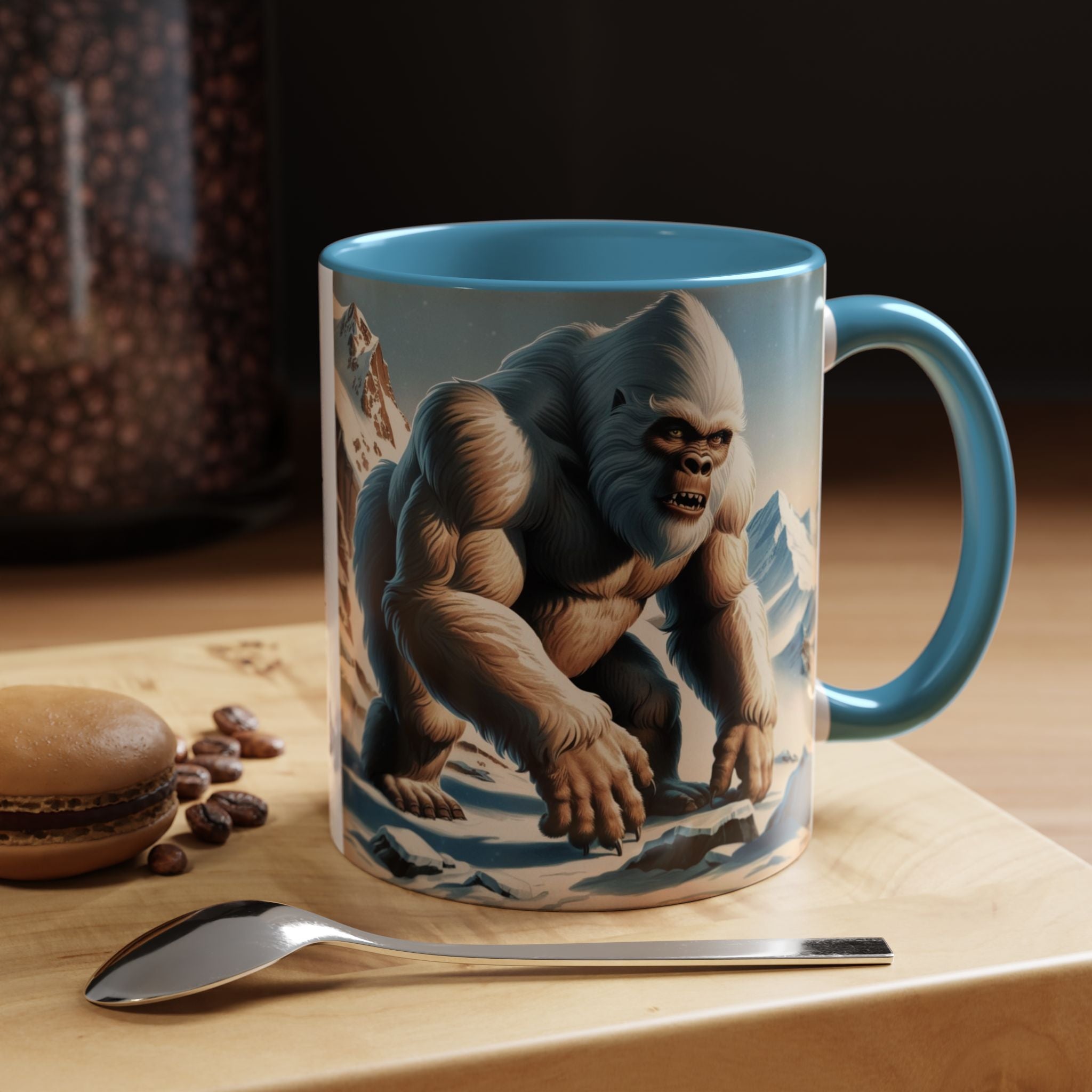 Abominable Snowman Coffee Mug: Himalayan Mountain Yeti, Mythical Creature, Sasquatch Gift