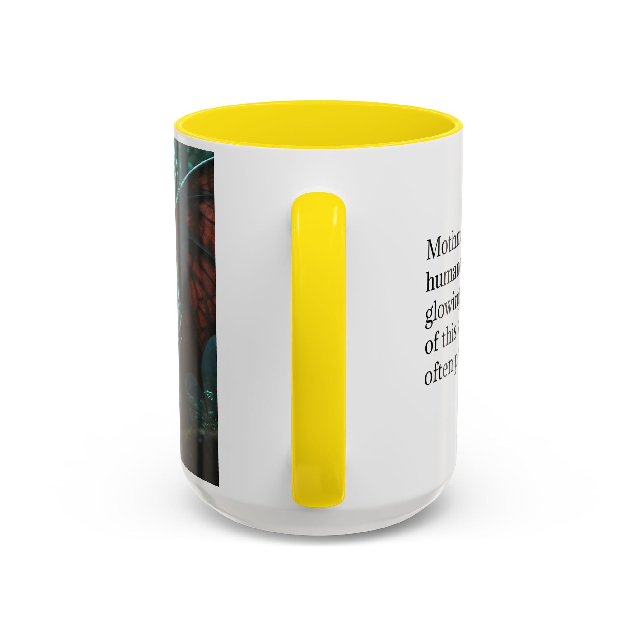 Mothman Mug: Supernatural Monster, Cryptid Mug, Mythical Creature, Urban Legend (Crouching)