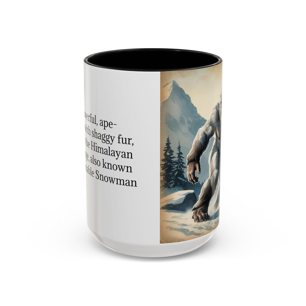Abominable Snowman Ceramic Mug: Yeti Coffee Cup, Himalayan Mountain Cryptid, Bigfoot Camping Gift