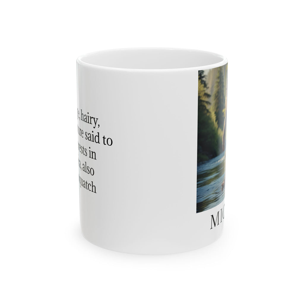 Customizable Bigfoot Coffee Mug: Sasquatch, Mythical Creature, Pacific Northwest Cryptid