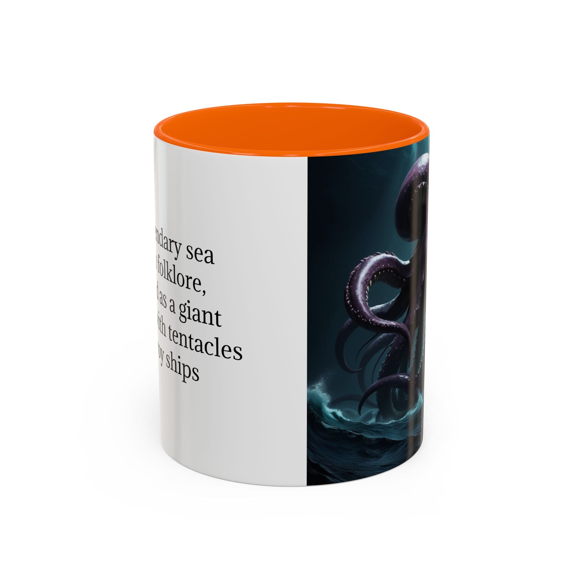 Kraken Coffee Cup: Giant Squid Coffee Mug, Mythical Creature, Octopus Gift
