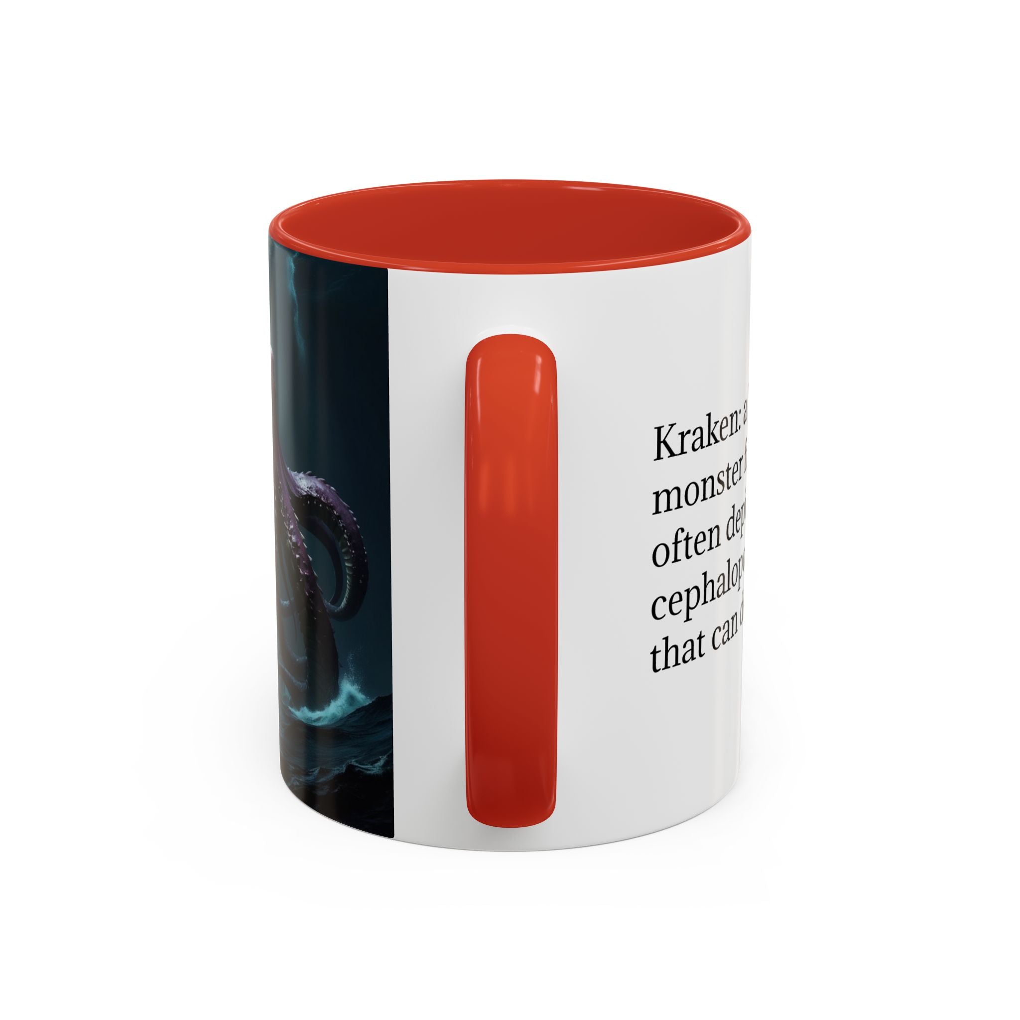 Kraken Coffee Cup: Giant Squid Coffee Mug, Mythical Creature, Octopus Gift