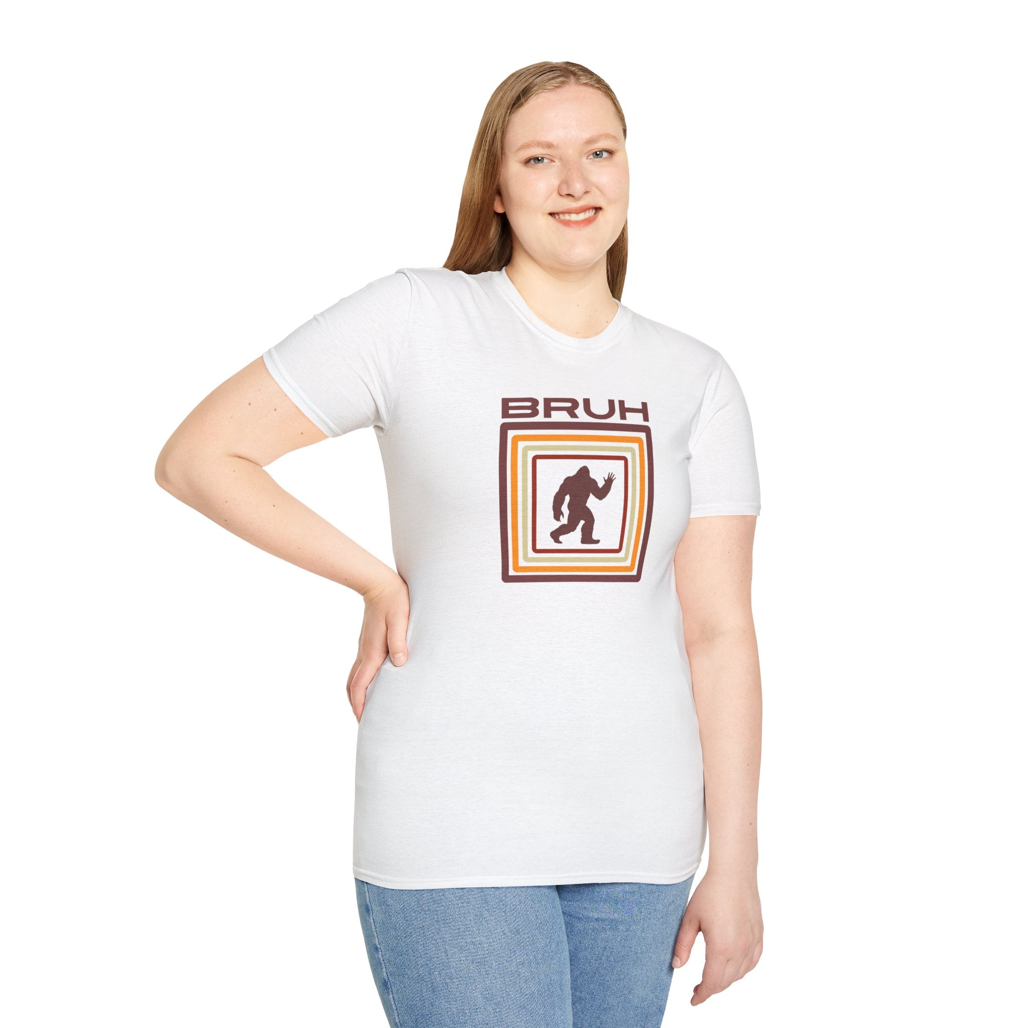 Bigfoot Shirt: Sasquatch Graphic Tee, Bruh, Soft Cotton T-shirt, Legendary Creature