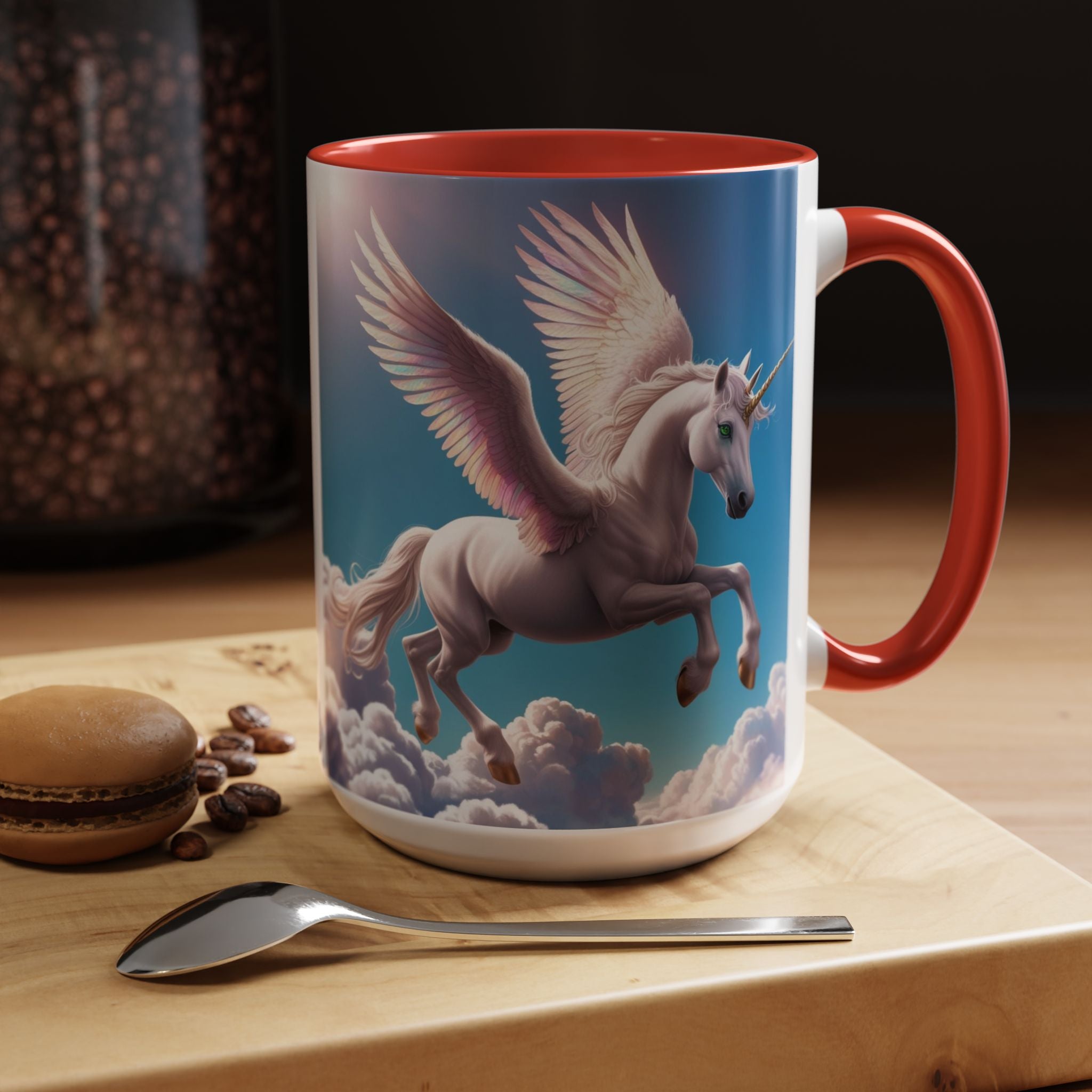 Unicorn Coffee Cup: Fantasy Alicorn Mug, Legendary Creature, Enchanted Gift (Purple)