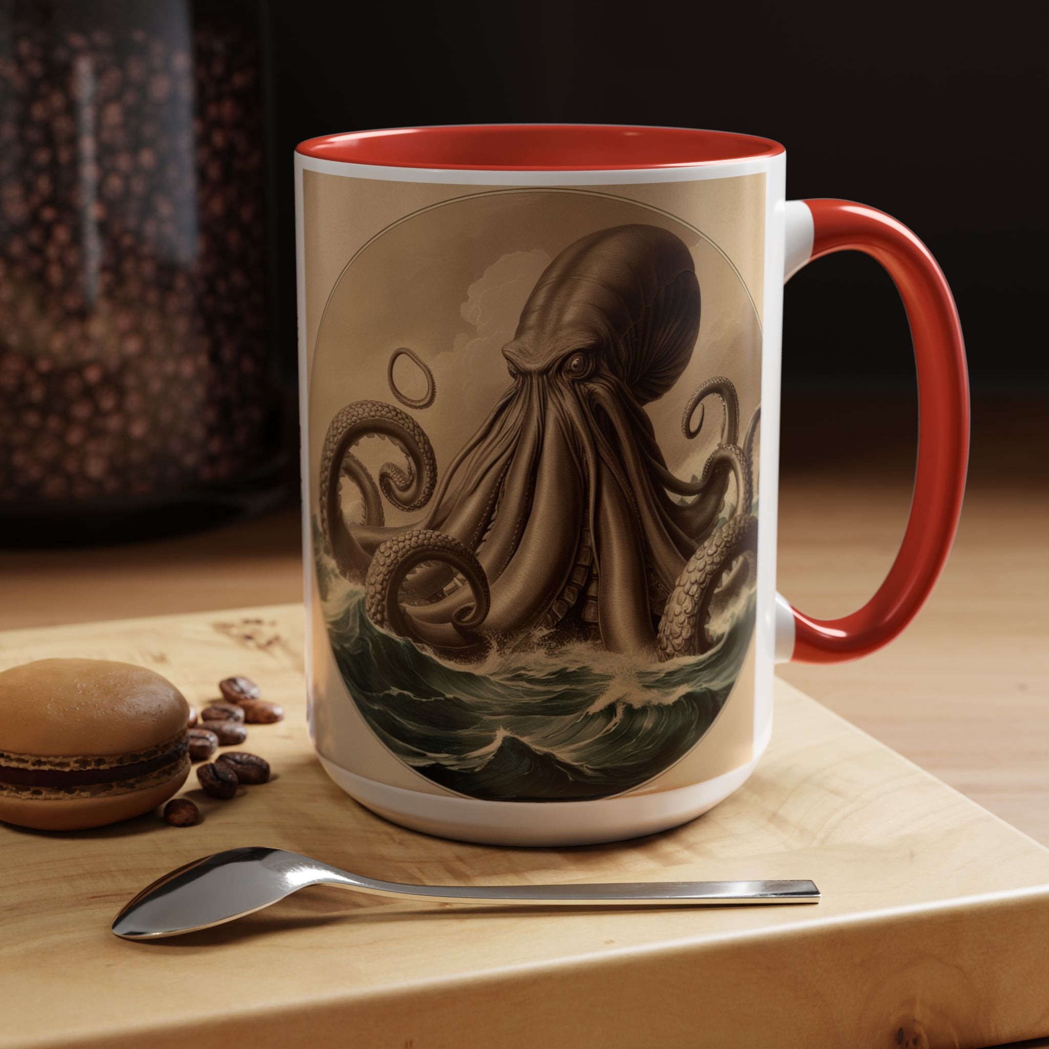 Kraken Coffee Cup: Giant Squid Coffee Mug, Mugs for Men, Mythical Creature