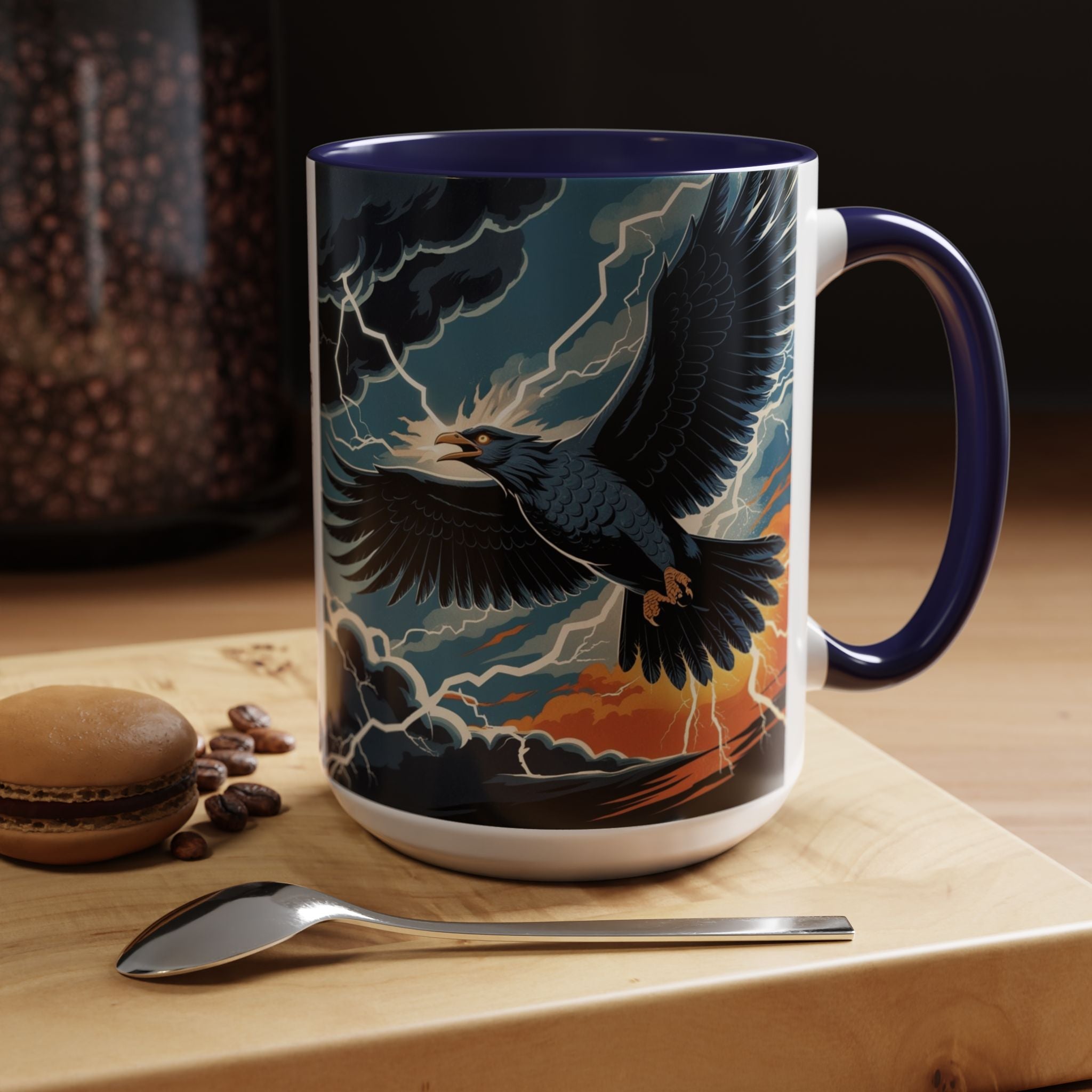 Thunderbird Coffee Cup: Native American Folklore, Legendary Creature, Coffee Mug Gift
