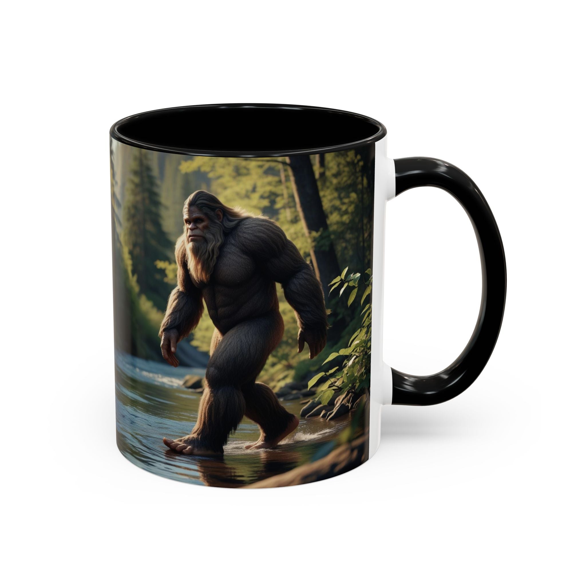 Bigfoot Coffee Mug: Sasquatch, Forest Cryptid, Mythical Creature, Camping Gift