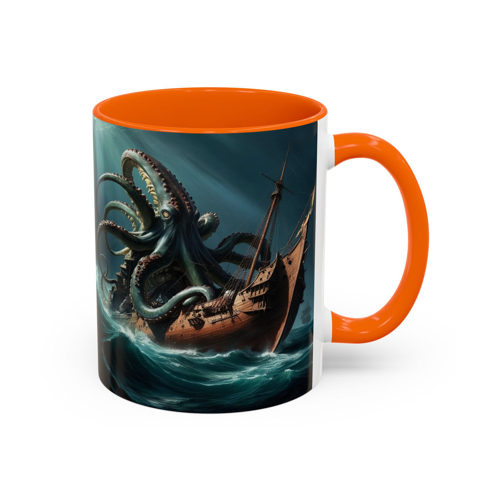 Kraken Coffee Mug: Giant Squid Coffee Cup, Legendary Monster, Nautical Gift