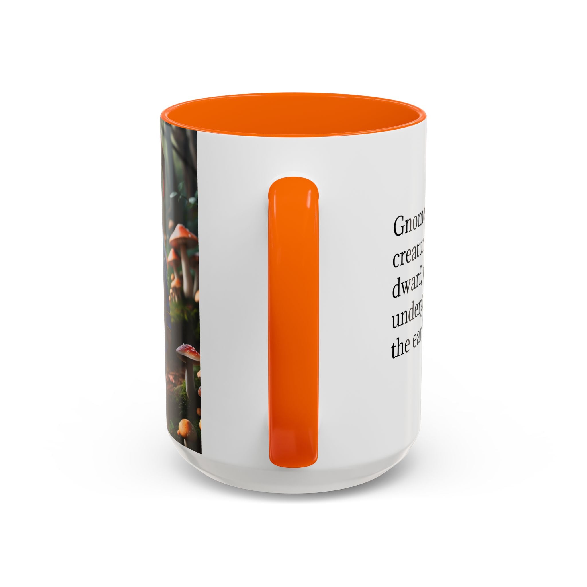 Gnome Coffee Mug: Nordic Folklore Gift, Scandinavian Nisse, Enchanted Mushroom Garden