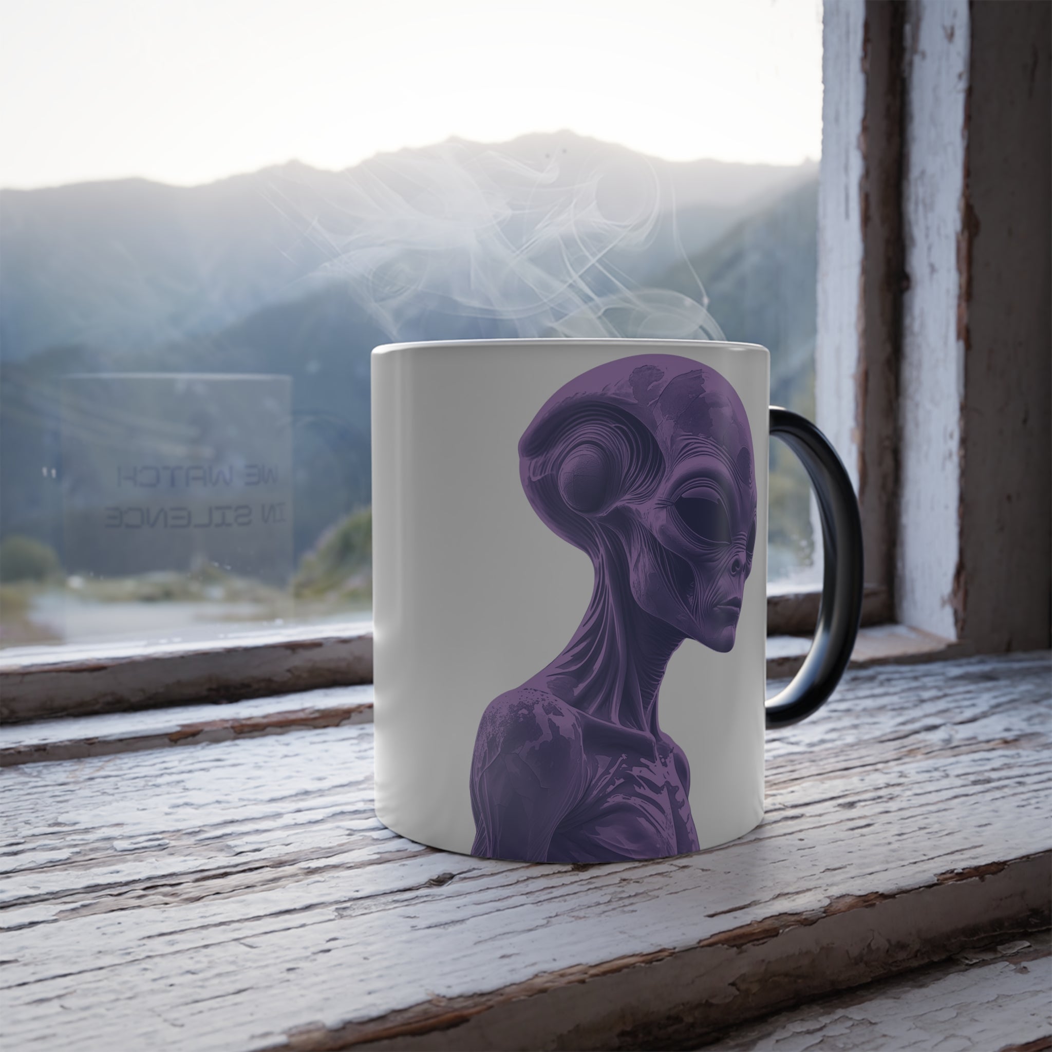 Alien Mug - Color Changing Coffee Cup: Roswell Extraterrestrial, Conspiracy Theory