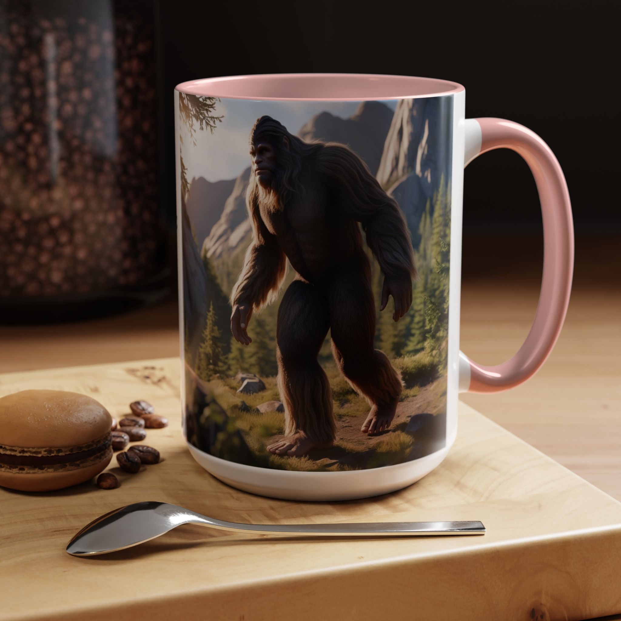 Bigfoot Coffee Cup: Sasquatch Coffee Mug, Pacific Northwest Cryptid, Mythical Creature
