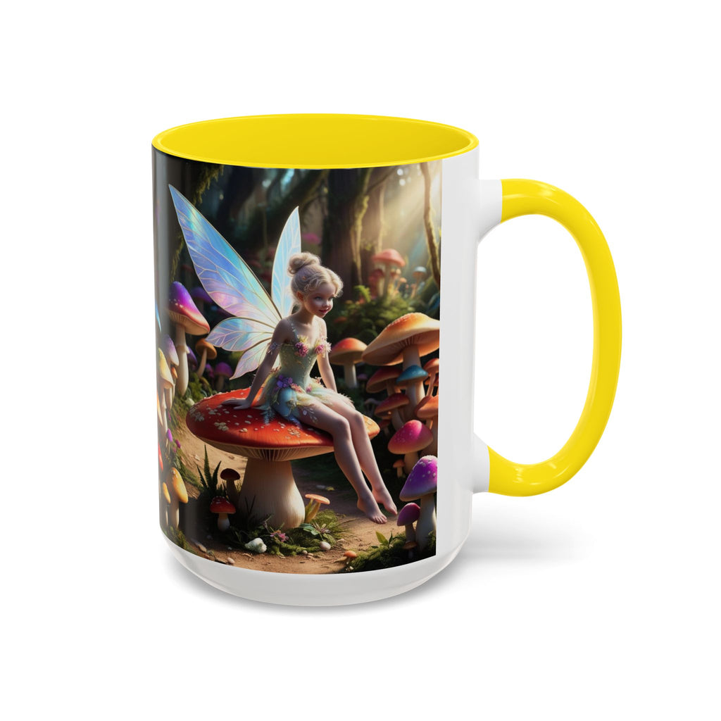 Fairy Garden Mug: Ceramic Toadstool Coffee Cup, Enchanted Forest Fantasy Gift