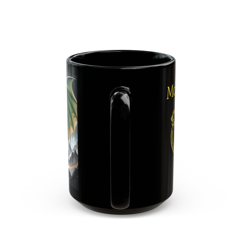 Customizable Dragon Coffee Mug: Personalized DnD Coffee Cup, Earth Drake