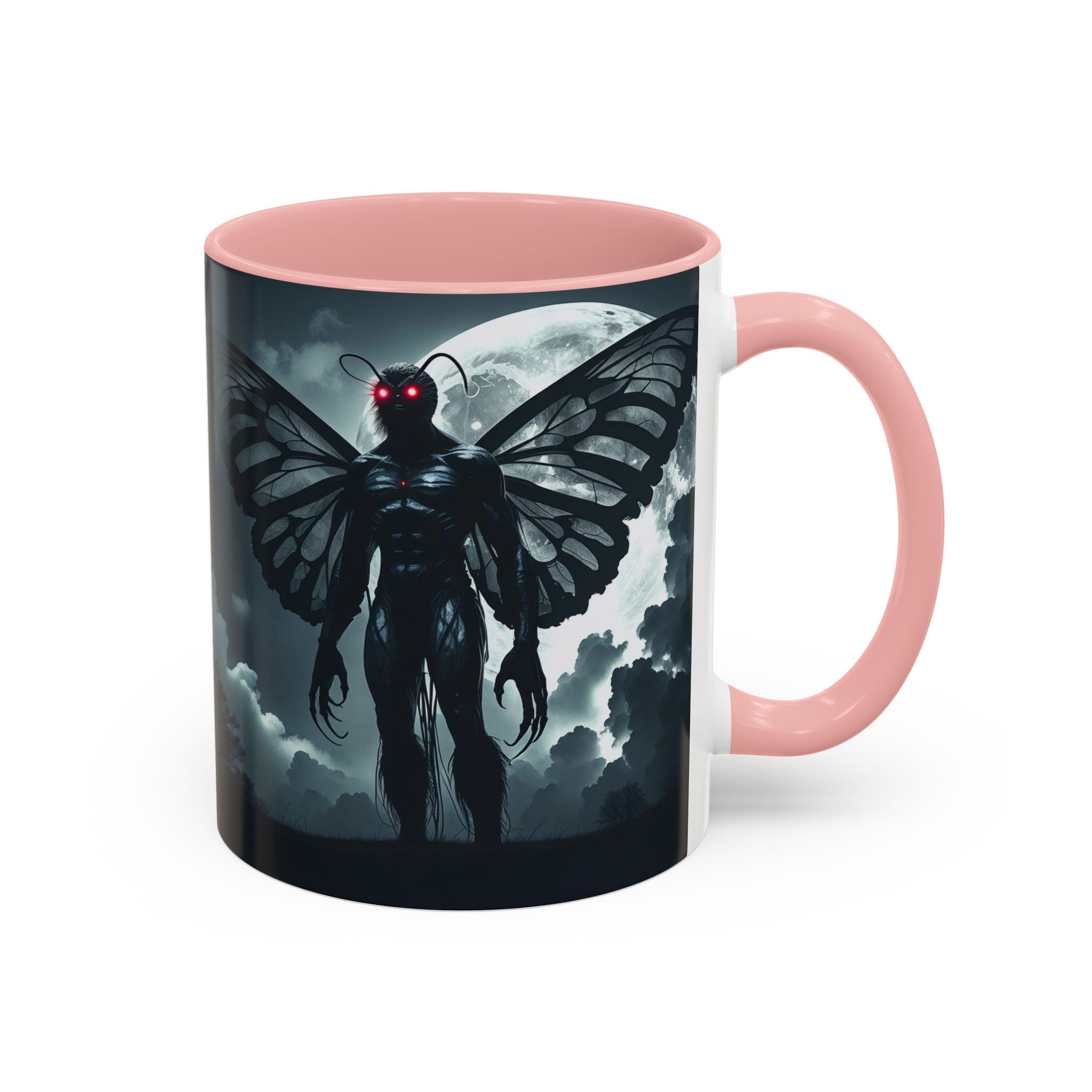 Mothman Coffee Mug: Supernatural Cryptid, Legendary Monster, Mugs for Men (Moon)