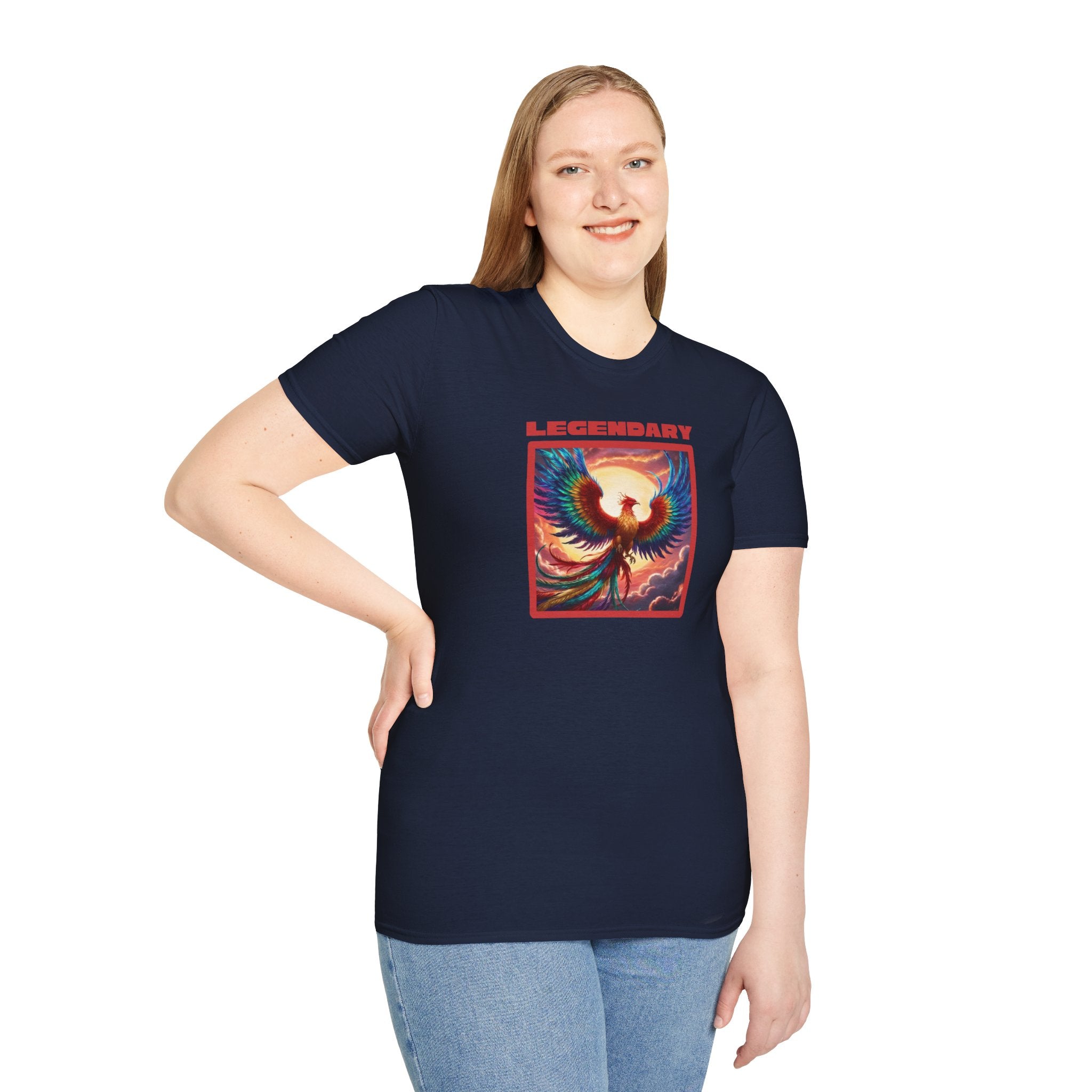Phoenix Graphic Tee: Legendary Bird, Soft Cotton Shirt, Phoenix Rising Gift