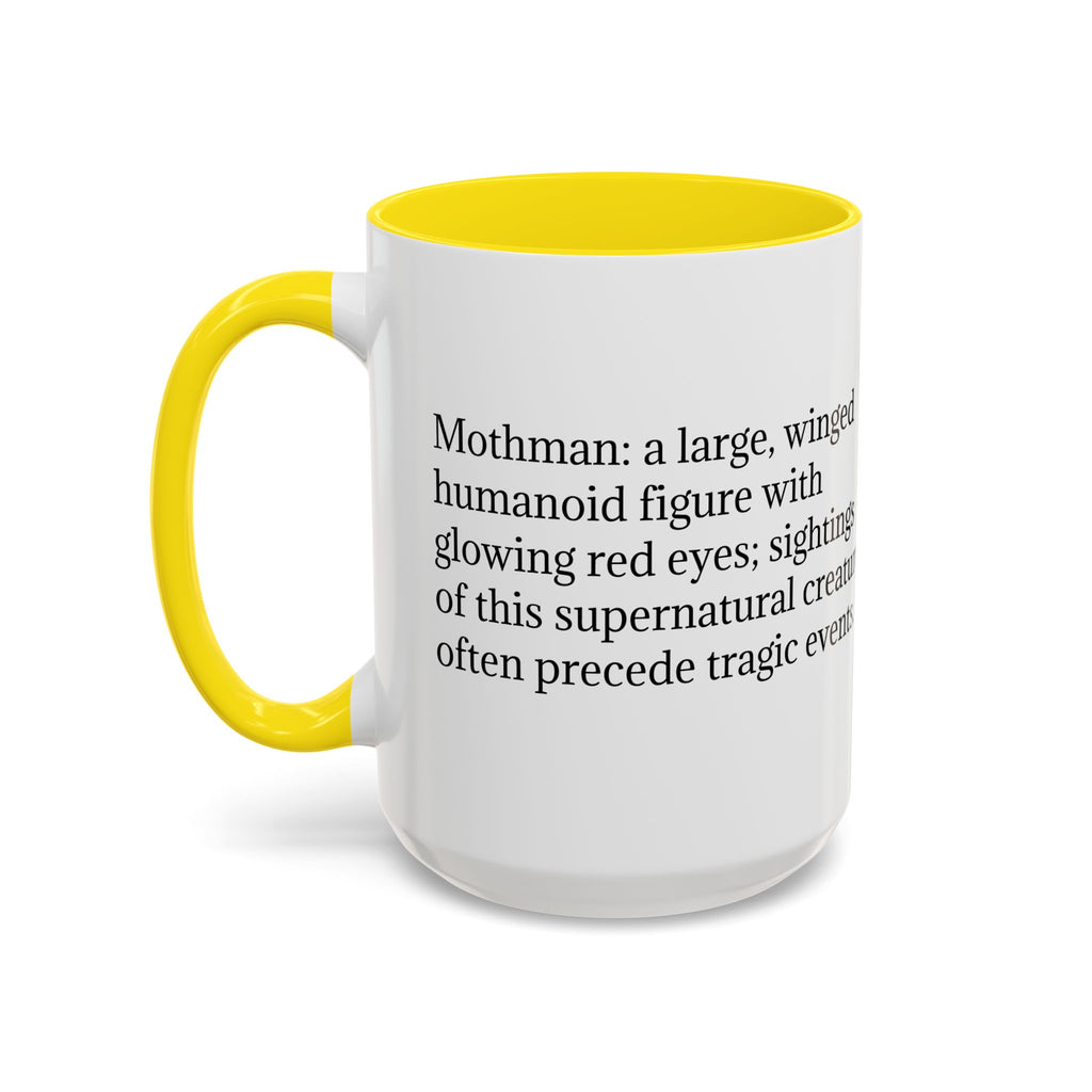 Mothman Coffee Mug: Supernatural Monster, Legendary Creature, Cryptid Gift (Bridge)