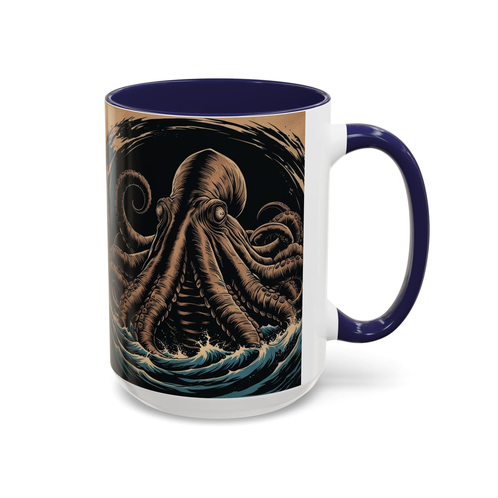 Kraken Coffee Mug: Giant Squid Coffee Cup, Sea Creature, Mugs for Men