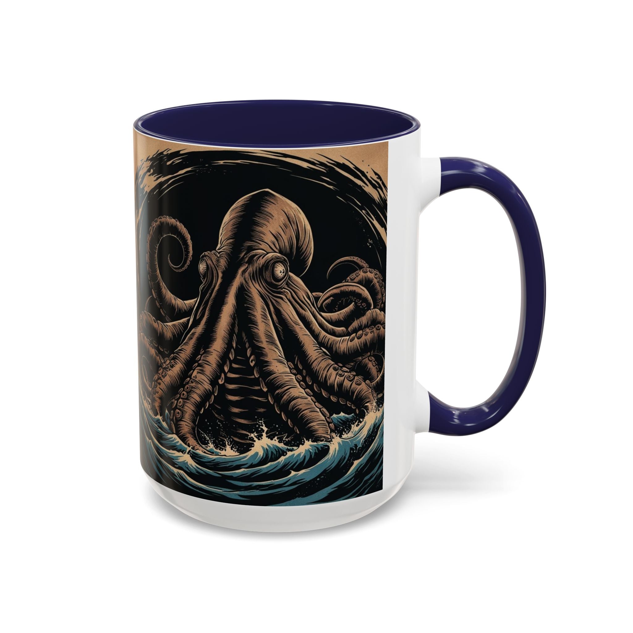 Kraken Coffee Mug: Giant Squid Coffee Cup, Sea Creature, Mugs for Men