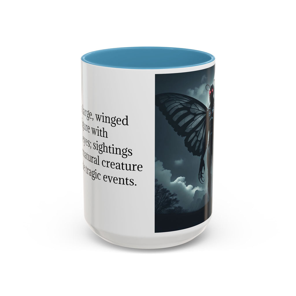 Mothman Coffee Mug: Supernatural Cryptid, Legendary Monster, Mugs for Men (Moon)