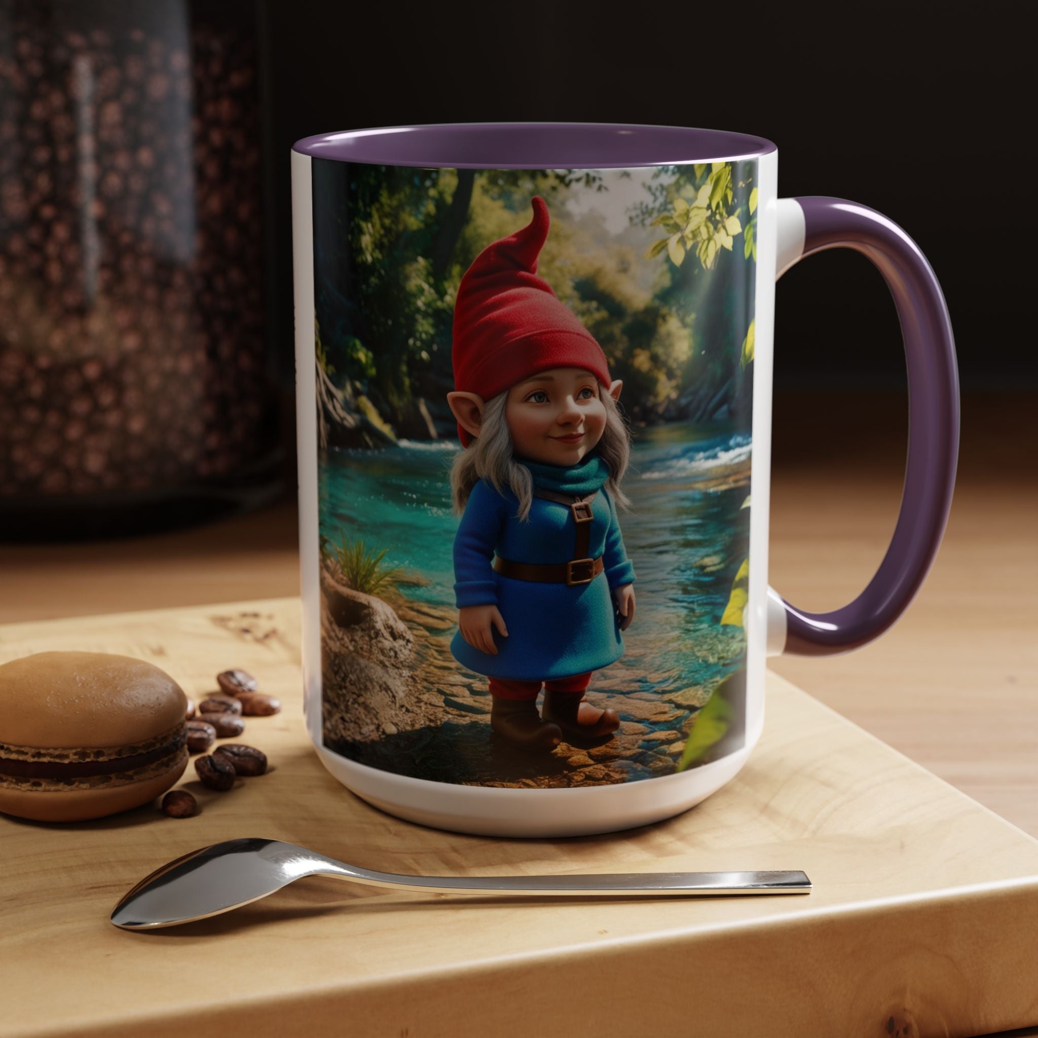 Gnome Mug: Scandinavian Nisse, Nordic Folklore Gift, Mythical Creature Coffee Cup