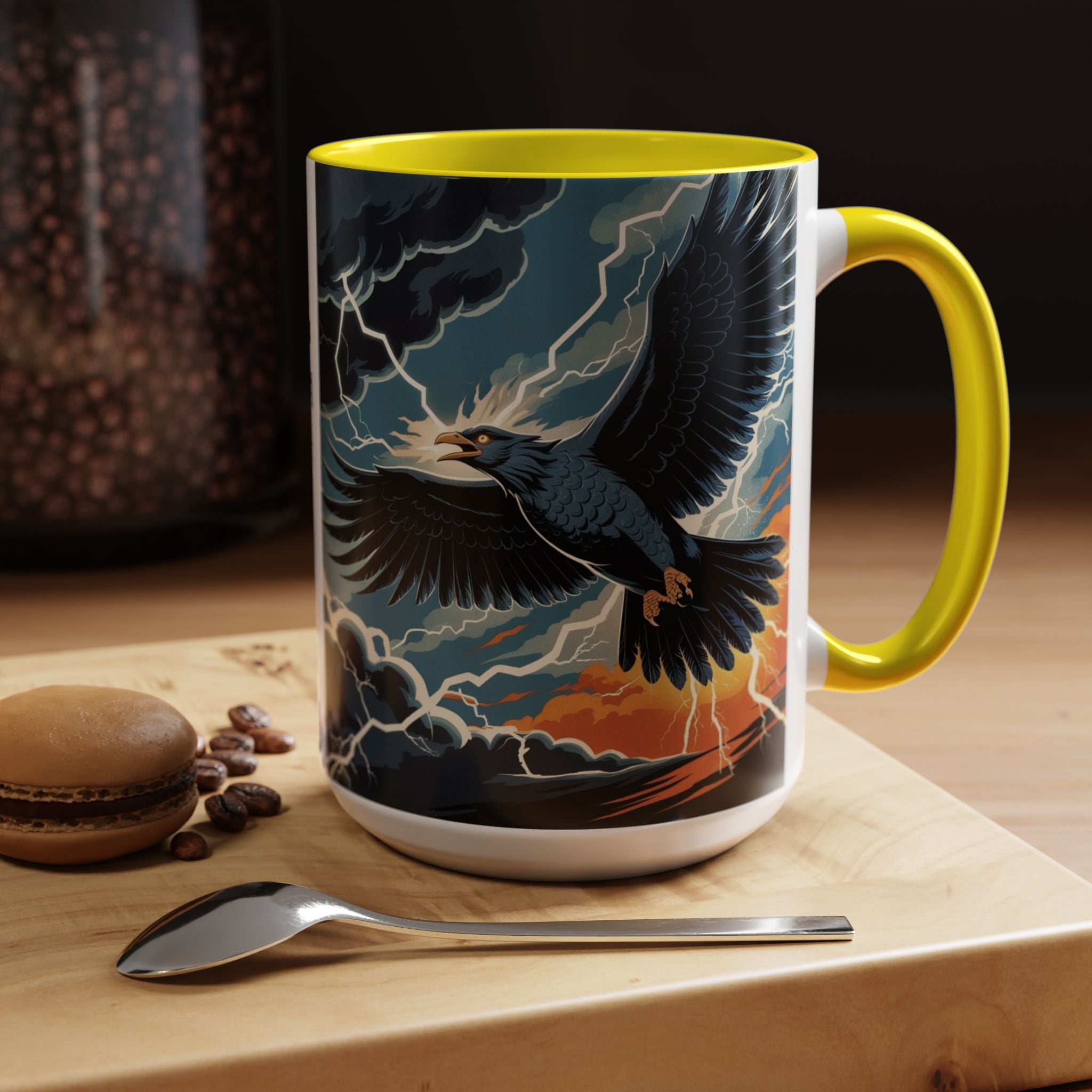 Thunderbird Coffee Cup: Native American Folklore, Legendary Creature, Coffee Mug Gift