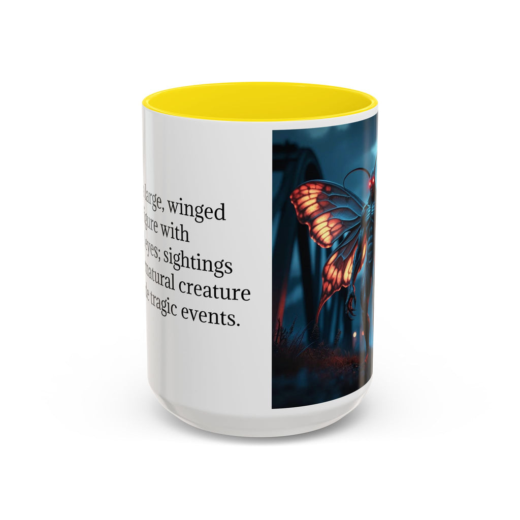Mothman Coffee Mug: Supernatural Monster, Legendary Creature, Cryptid Gift (Bridge)