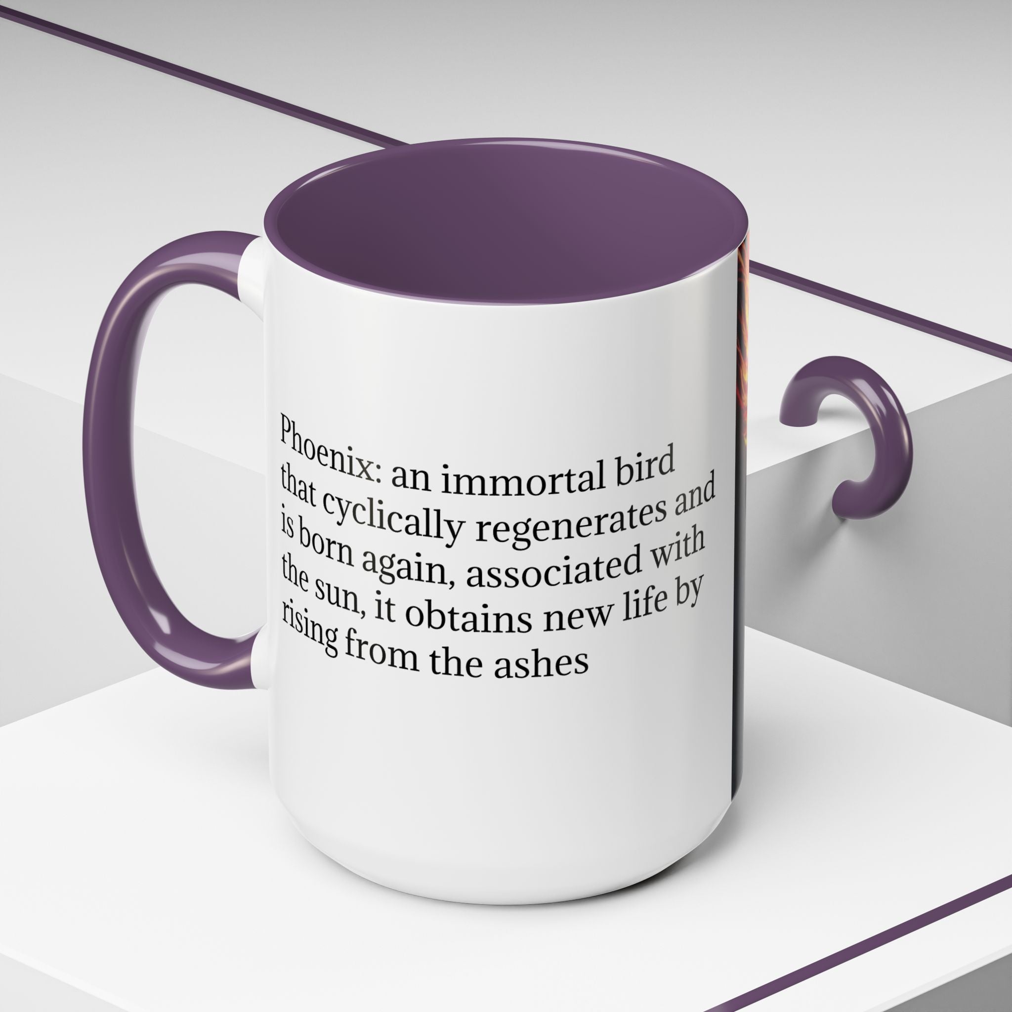 Phoenix Coffee Mug: Mythical Firebird Ceramic Cup, Fantasy Mug, Legendary Creature