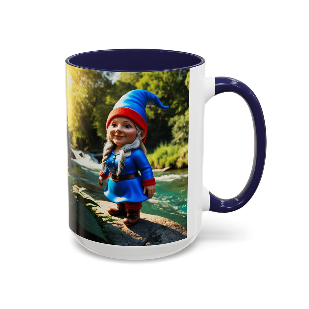 Gnome Coffee Mug:  Scandinavian Nisse, Nordic Folklore Gift, Enchanted Mushroom Garden