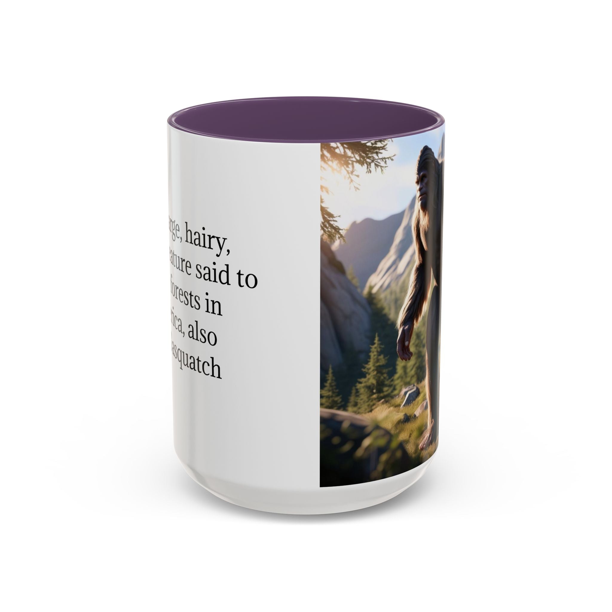 Bigfoot Coffee Cup: Sasquatch Coffee Mug, Pacific Northwest Cryptid, Mythical Creature